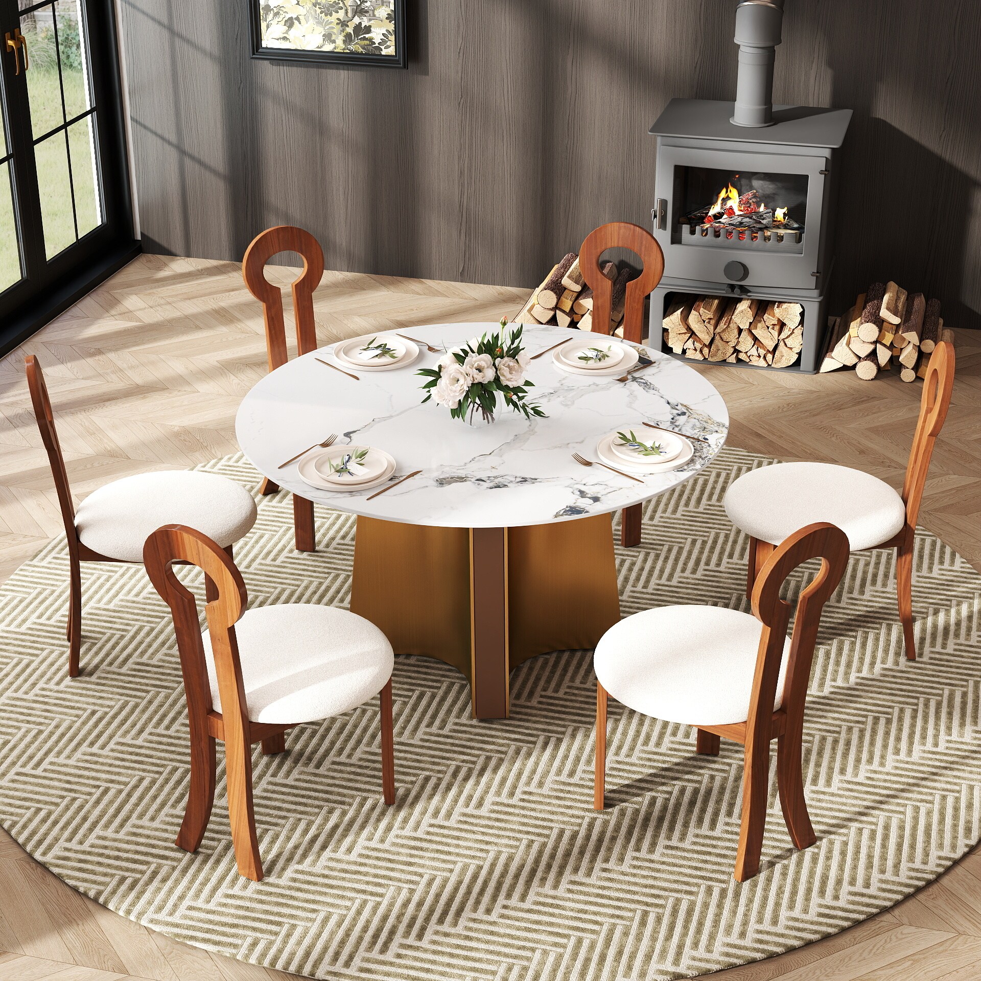 BuotiqHom DH-B-135F-1G Dining-Tables - View #2