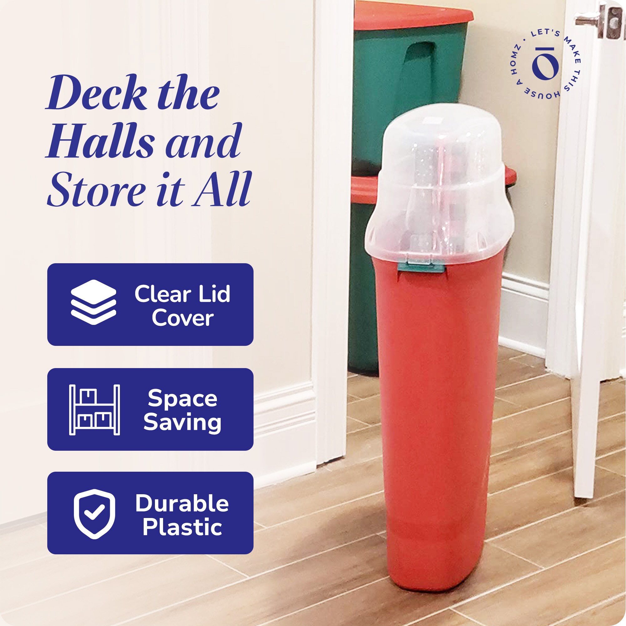 Homz Products 314624 Plastic-Storage-Totes - View #4