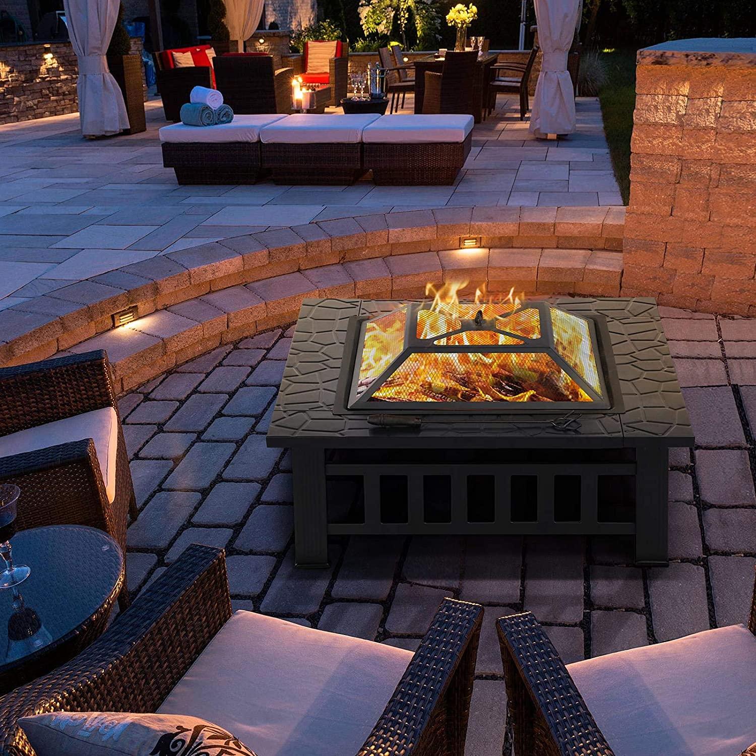 Bayfeve BFQS-73120-FP Outdoor-Woodburning-Firepits - View #2