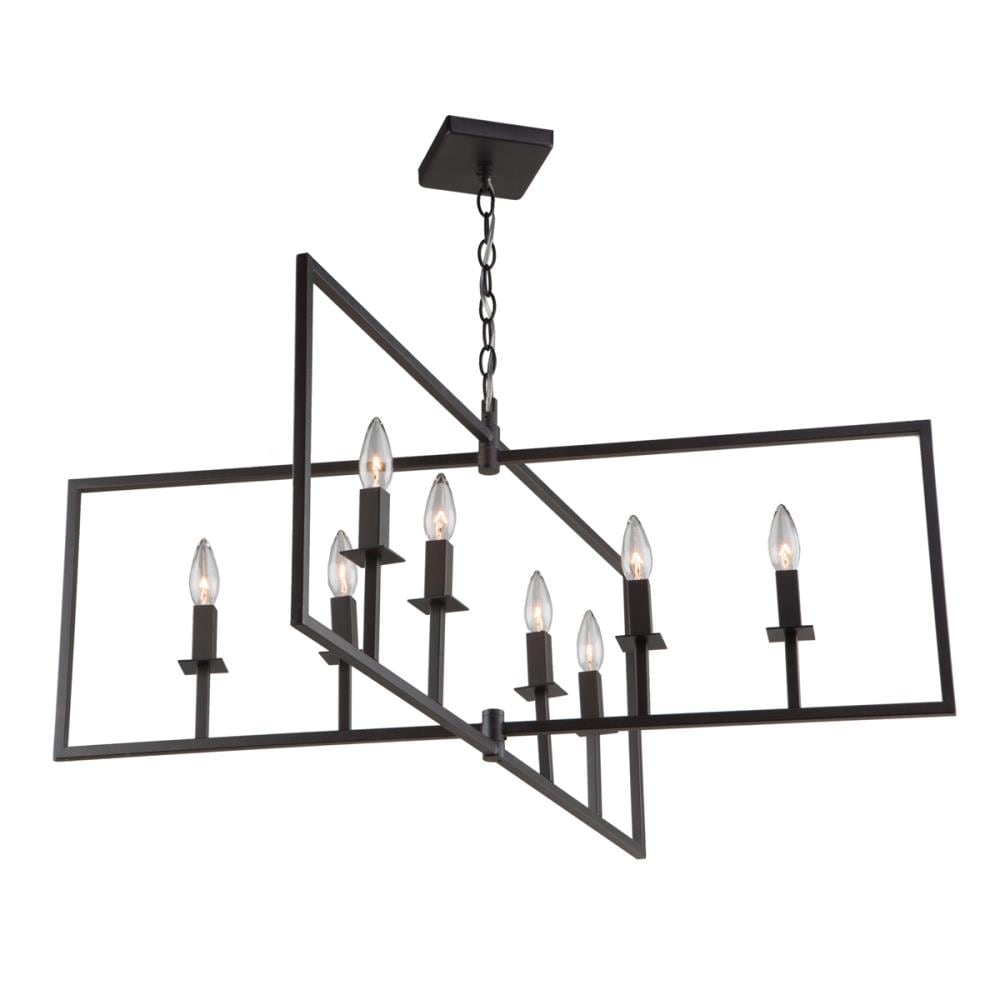 ARTCRAFT AC10723OB Allston 8-Light Oil-Rubbed Bronze Transitional Dry rated Chandelier