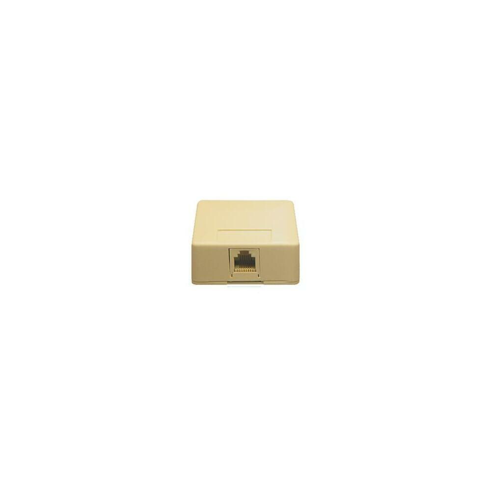 ICC TLDY054 Icc Ic625Sb6Iv Surface Mount Jack 6P6C Ivory
