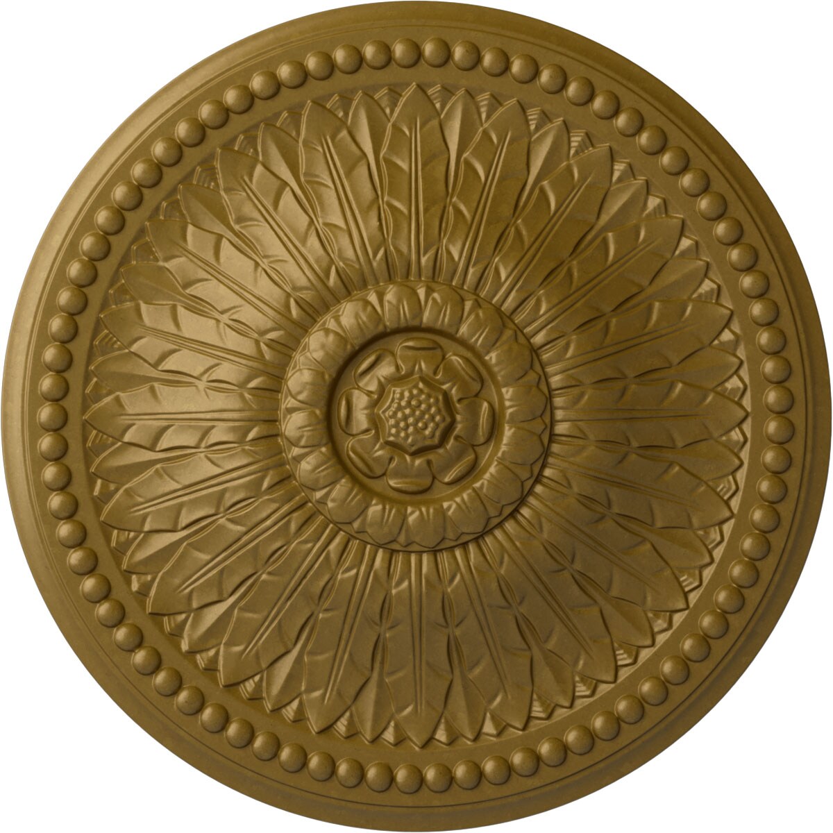 Ekena Millwork CM29SPGLS Springtime 29.375-in W x 29.375-in L Gold Polyurethane Ceiling Medallion