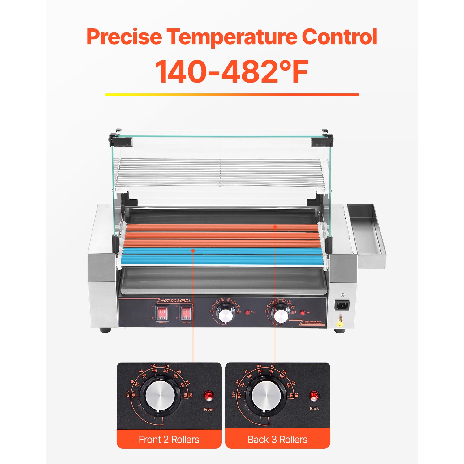 VEVOR SCSYGDSRGJ5G11317V1 Hot-Dog-Cookers - View #3