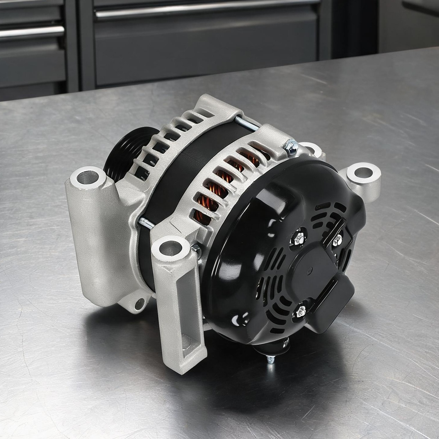 Tammesy Toyota Sequoia V8 5.7L Alternator 9.7 x 8.4 x 7.1 in