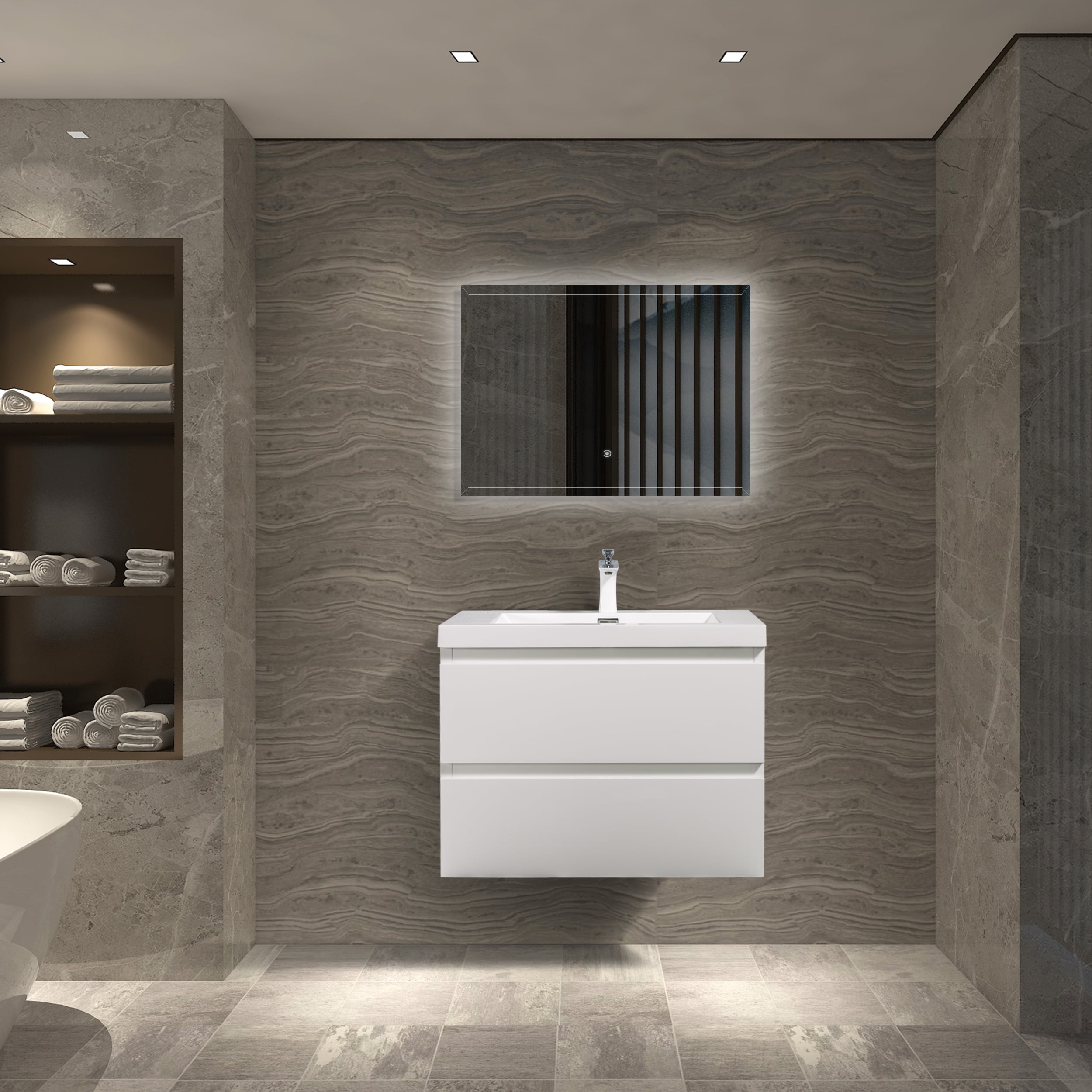 WELLFOR TO-AN-BV24WH Bath-Vanity-Combo - View #7