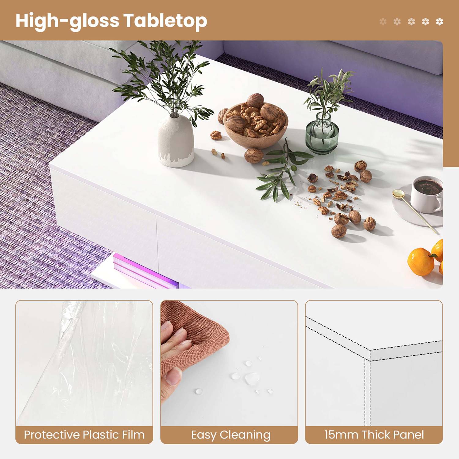 Costway CSHY003619 Coffee-Tables - View #7