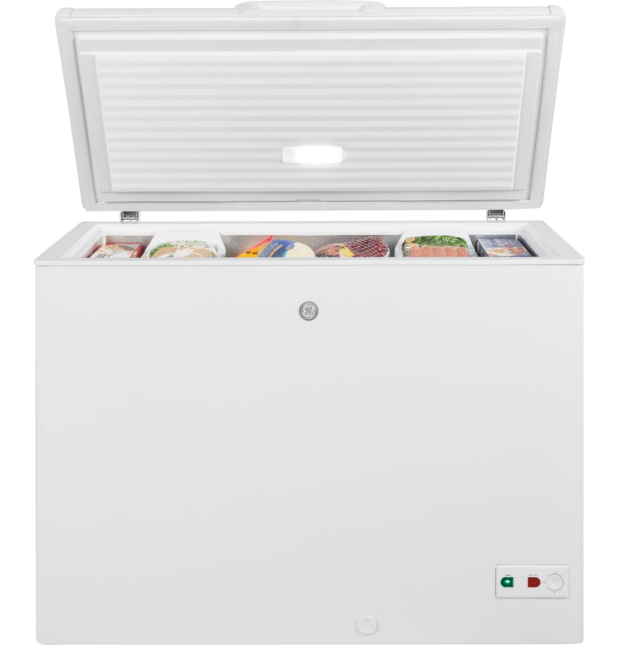 GE Garage Ready 21.7-cu ft Manual Defrost Chest Freezer with Temperature  Alarm (White) ENERGY STAR in the Chest Freezers department at