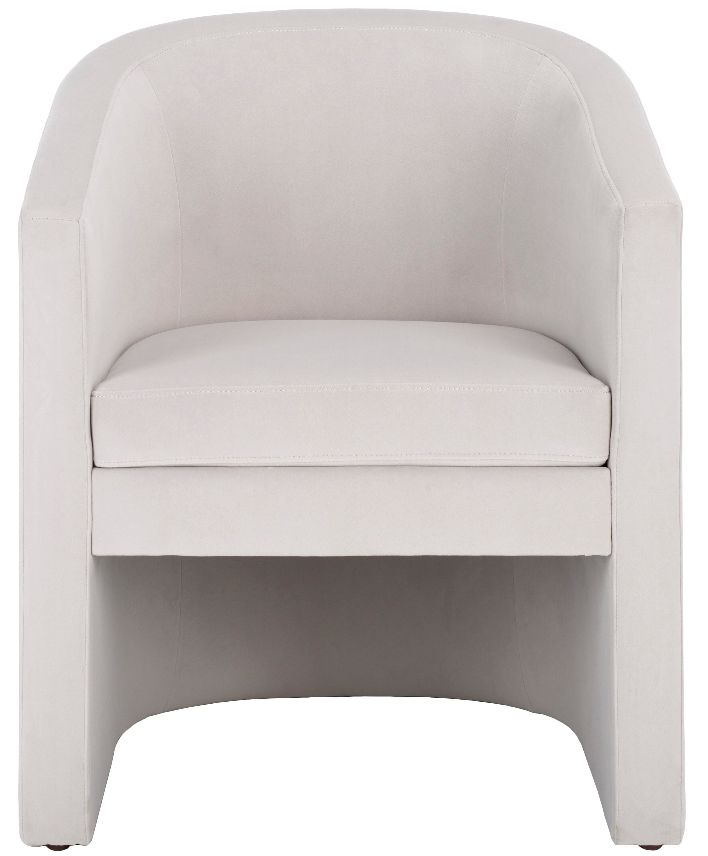 Elysian Light Grey Velvet Barrel Accent Chair