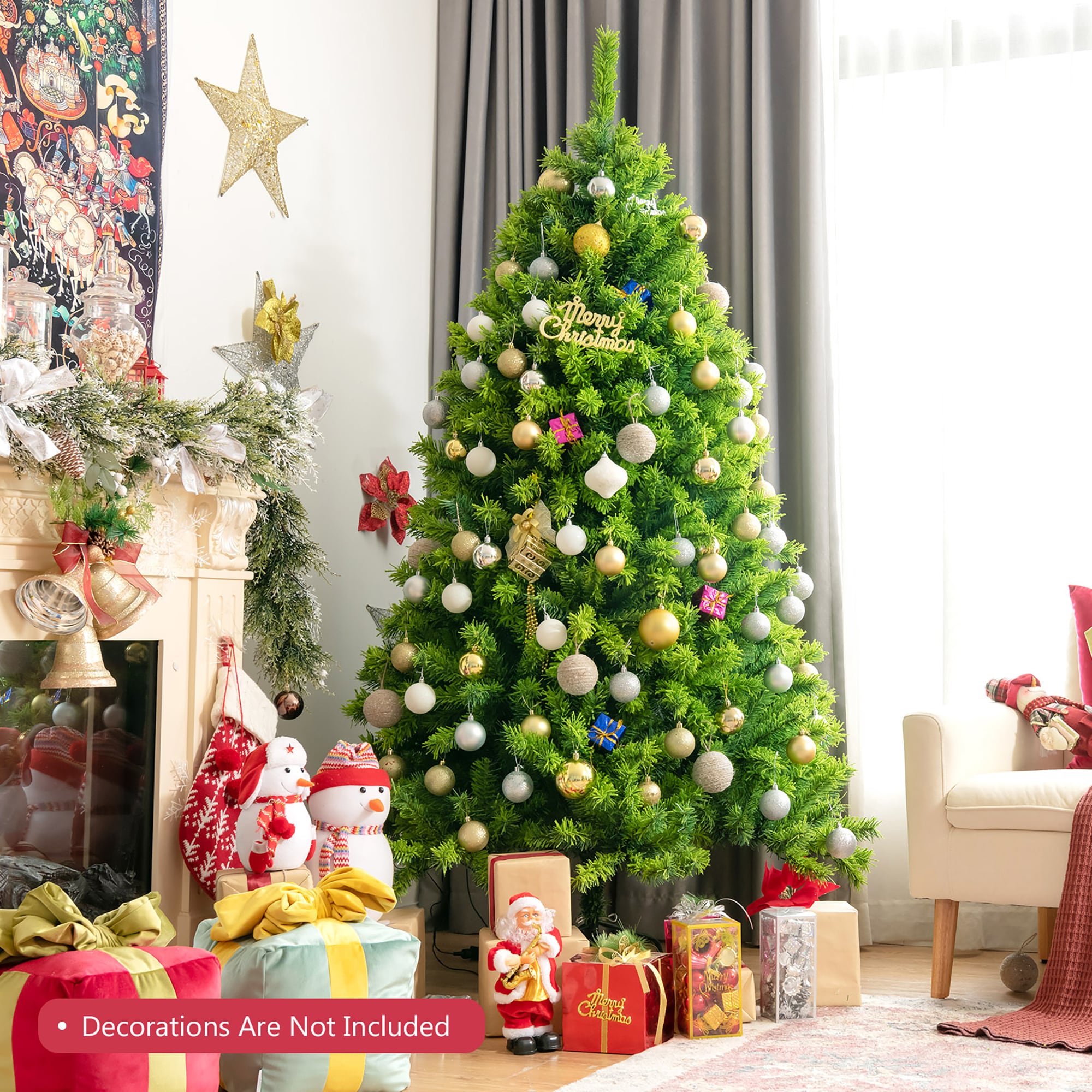 Costway CM23575 Artificial-Christmas-Trees - View #8