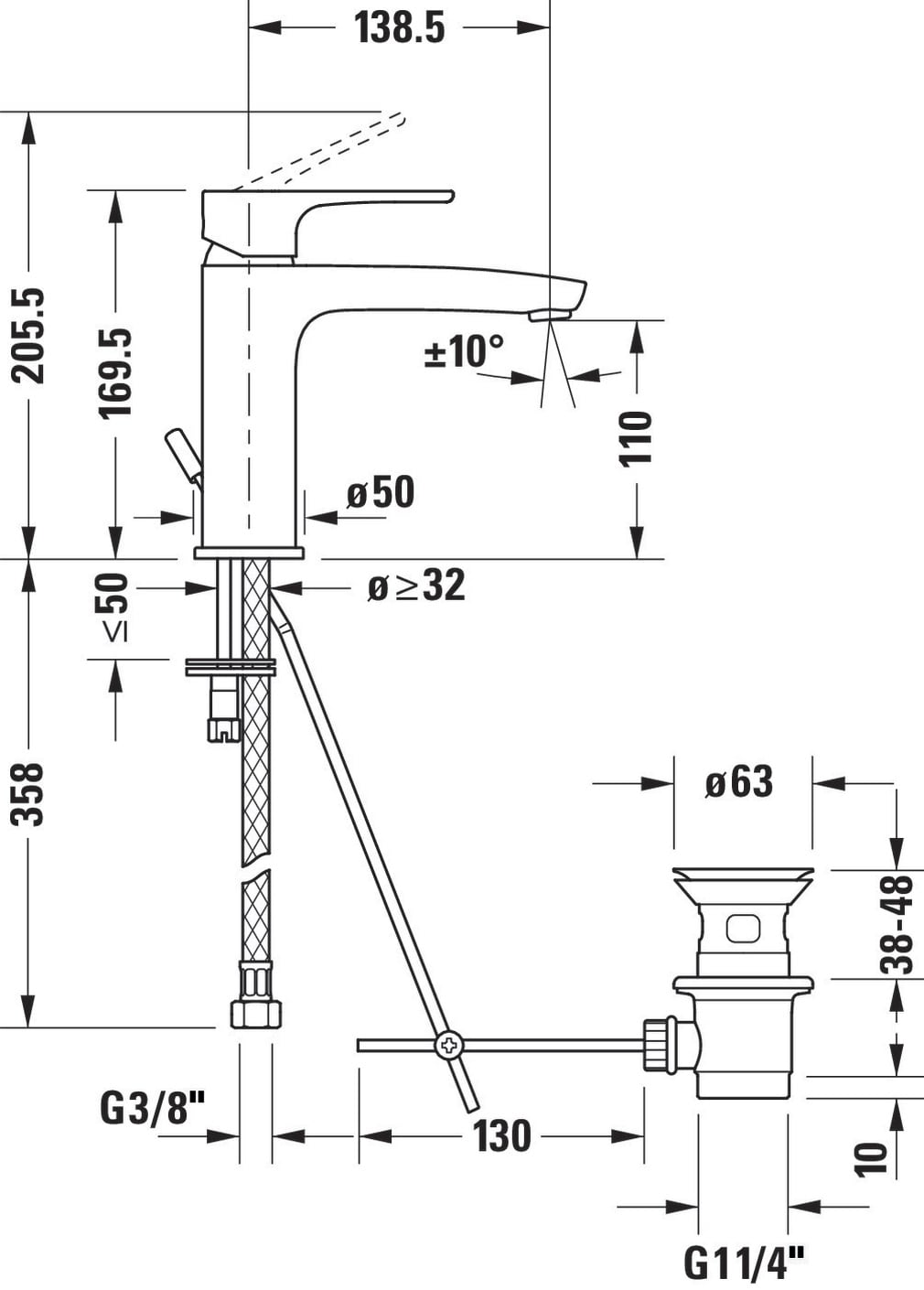 Sleek Chrome Single Handle Low Arc Bathroom Faucet