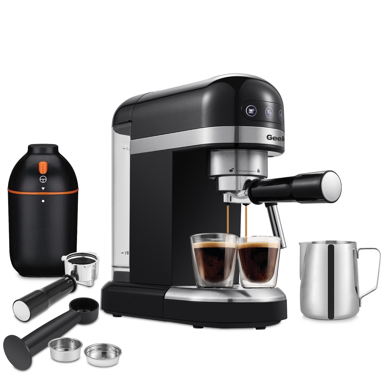 Brentwood Portable Single Serve Coffee Maker With 14oz Travel Mug In Black  : Target