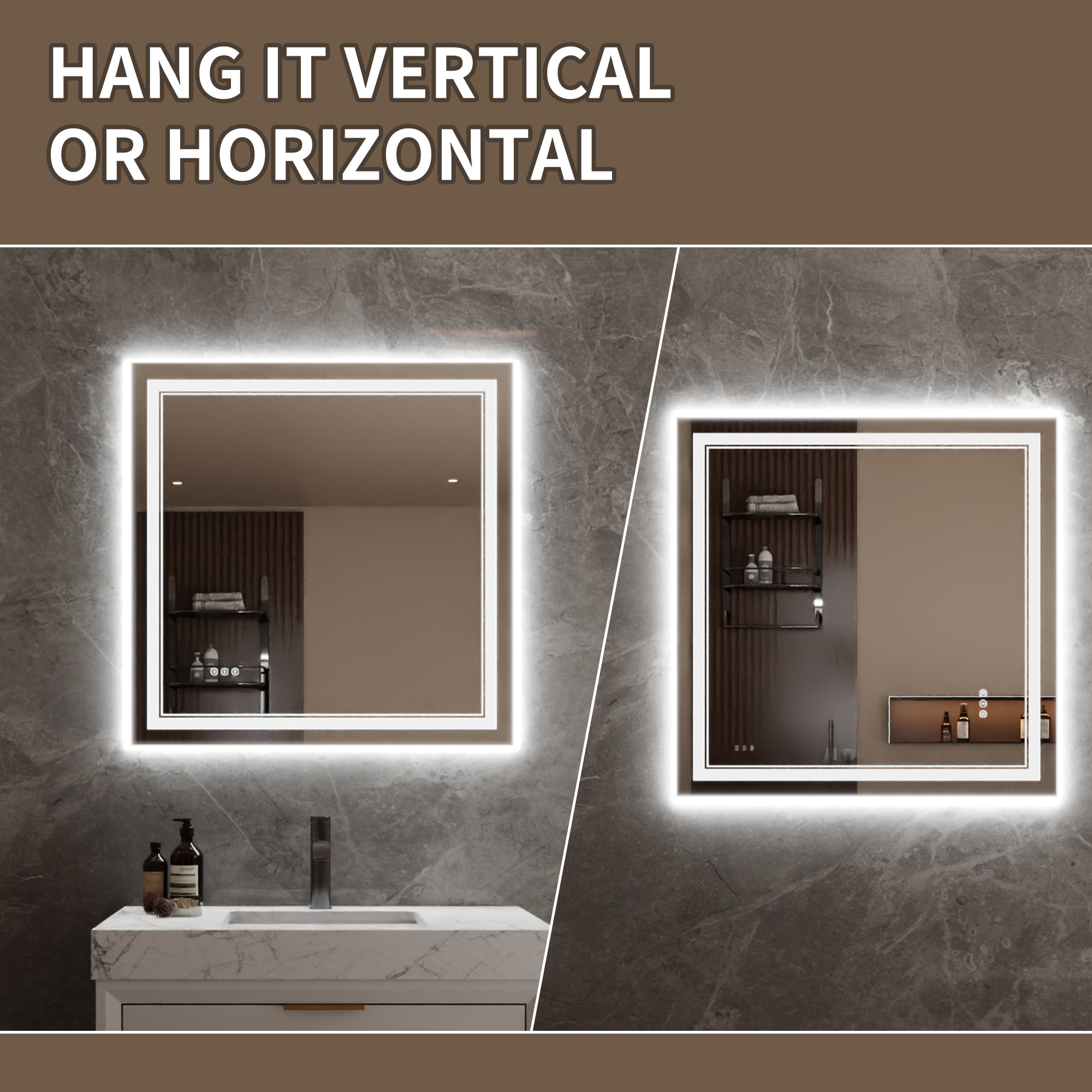 Bayfeve BFXB-10S3636-MIR Framed-Bath-Mirrors - View #13