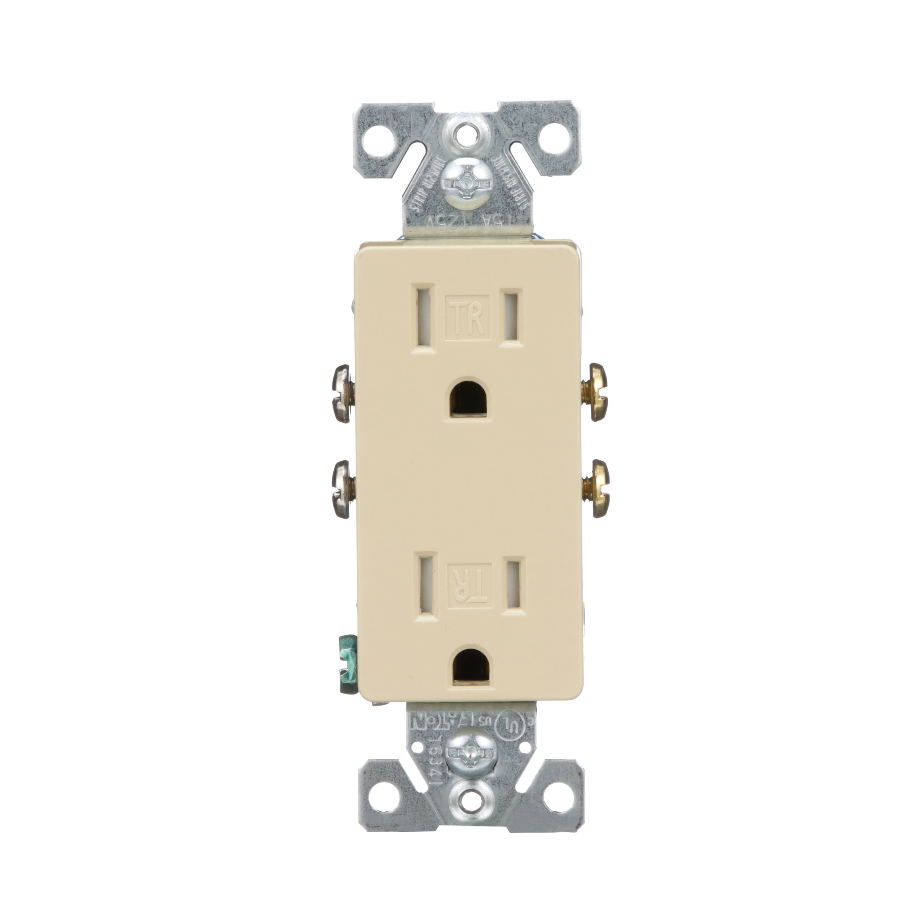 Eaton TR1107V-BX-LW 15 -Amp 125-volt Tamper Resistant Residential Decorator Outlet , Ivory
