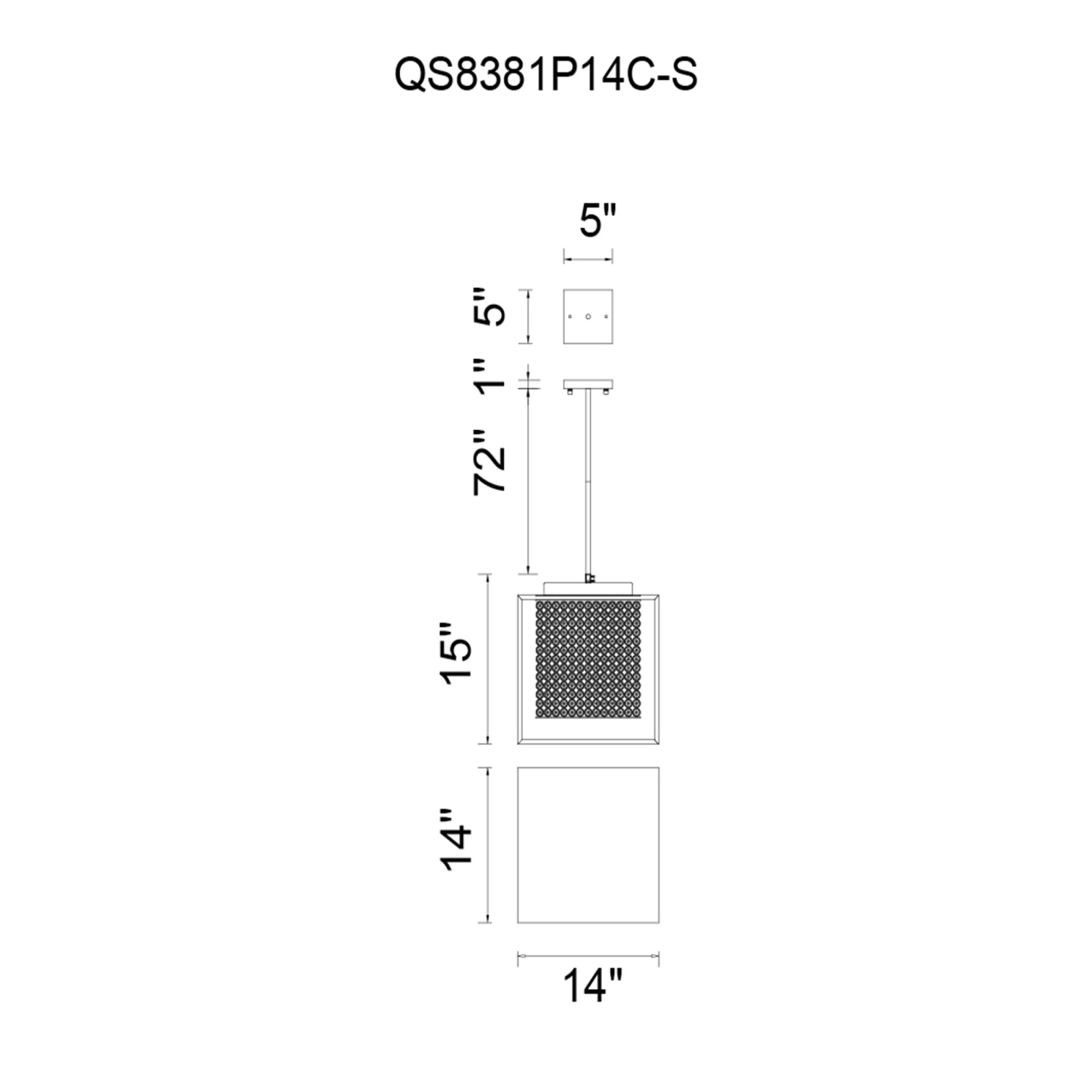 CWI Lighting QS8381P14C-S b090015 - View #6