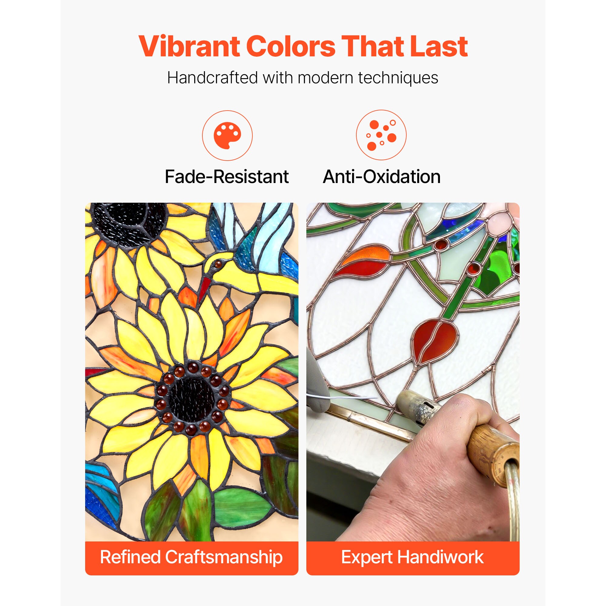 VEVOR SCZXFXCSBLBZ08780V0 Stained-Glass-Panels - View #3