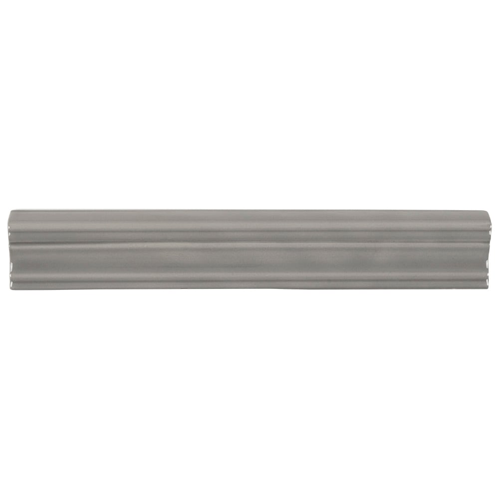 Boutique Ceramic LWBOUTCHRGREY Boutique Grey Crown 2-in x 12-in Glazed Ceramic Subway Standard Wall Tile ( 0.16-sq ft Piece )