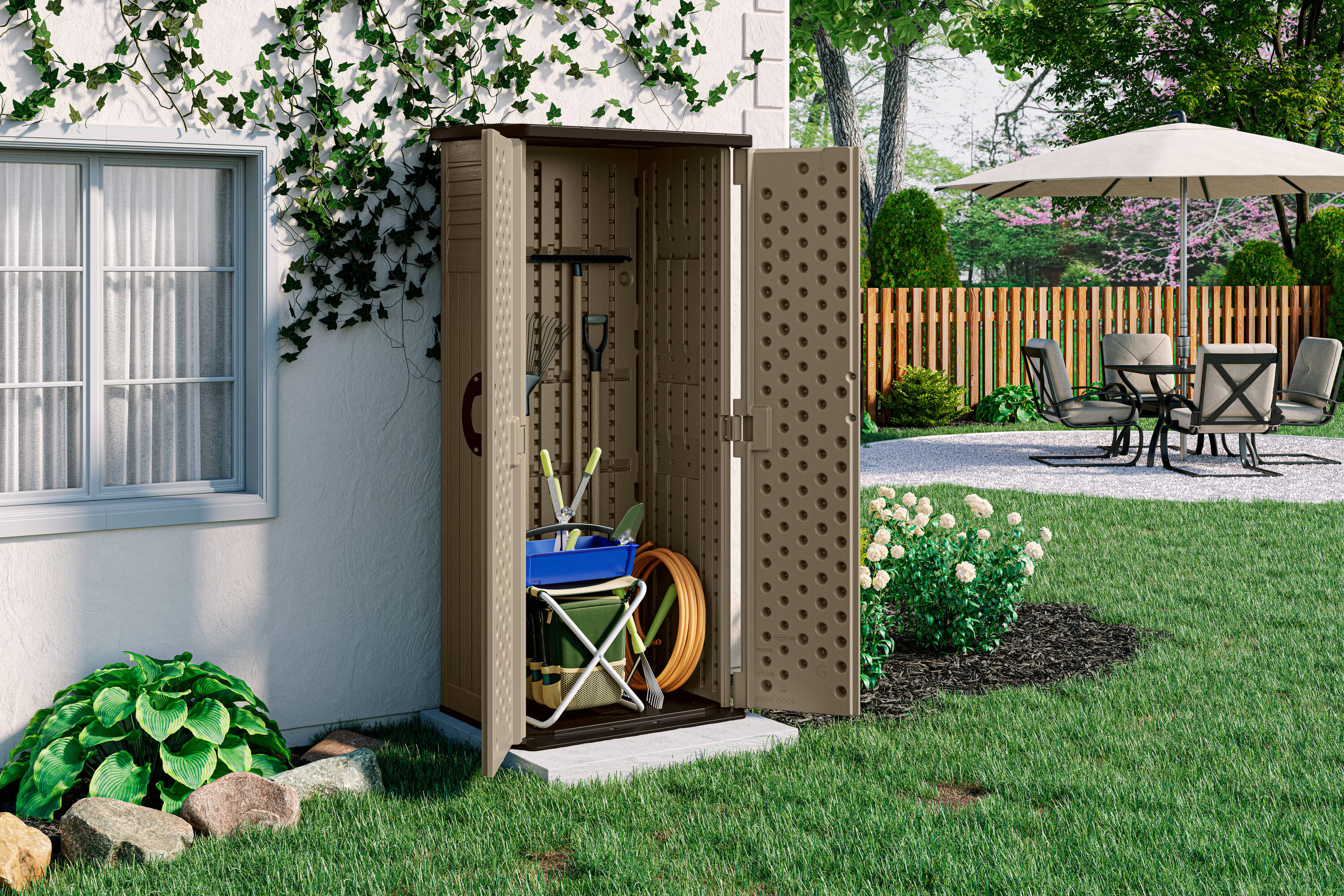 Suncast BMS2000 Vinyl-Resin-Storage-Buildings - View #8