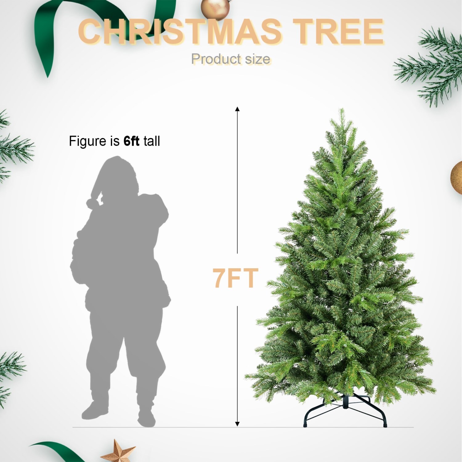 Wooakway FXLS0605-511A34 Artificial-Christmas-Trees - View #7