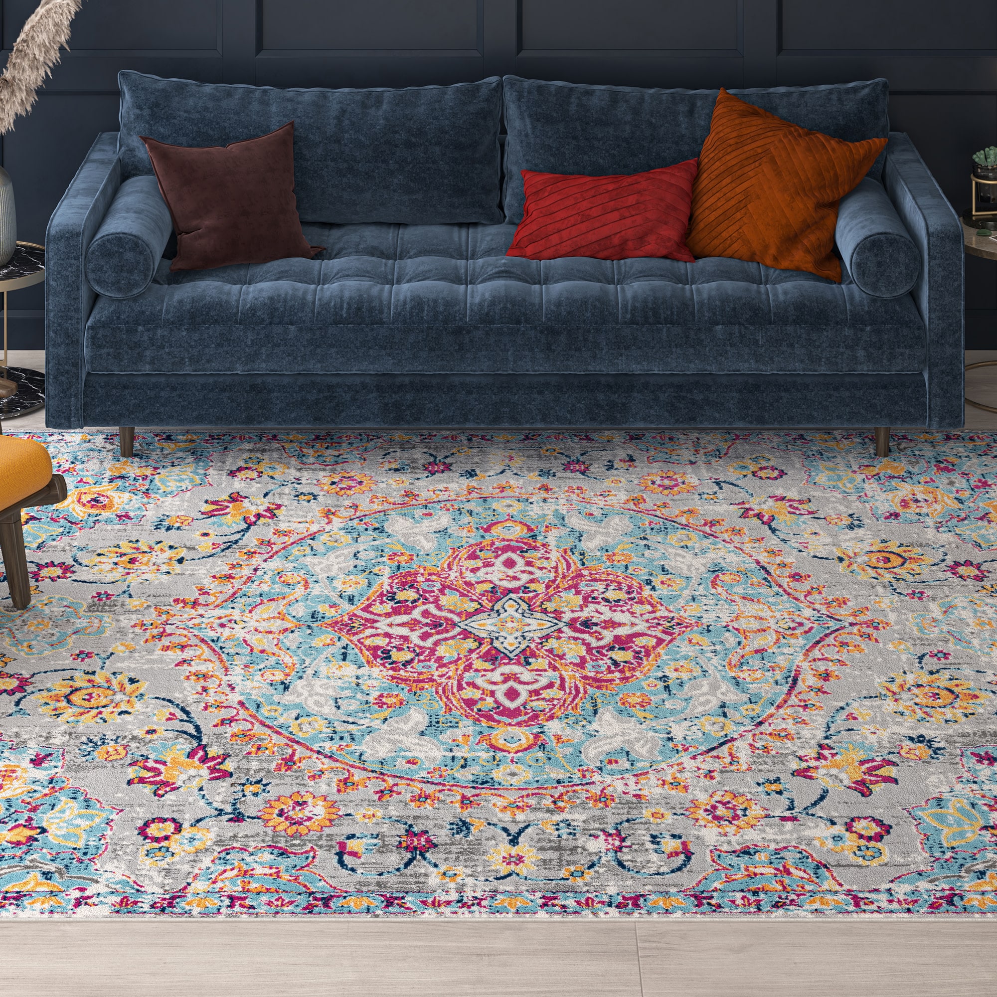 Tayse DYN1409 8X10 Dynamic 8 x 10 (ft) Loomed Polypropylene Gray Rectangular Indoor Area rug
