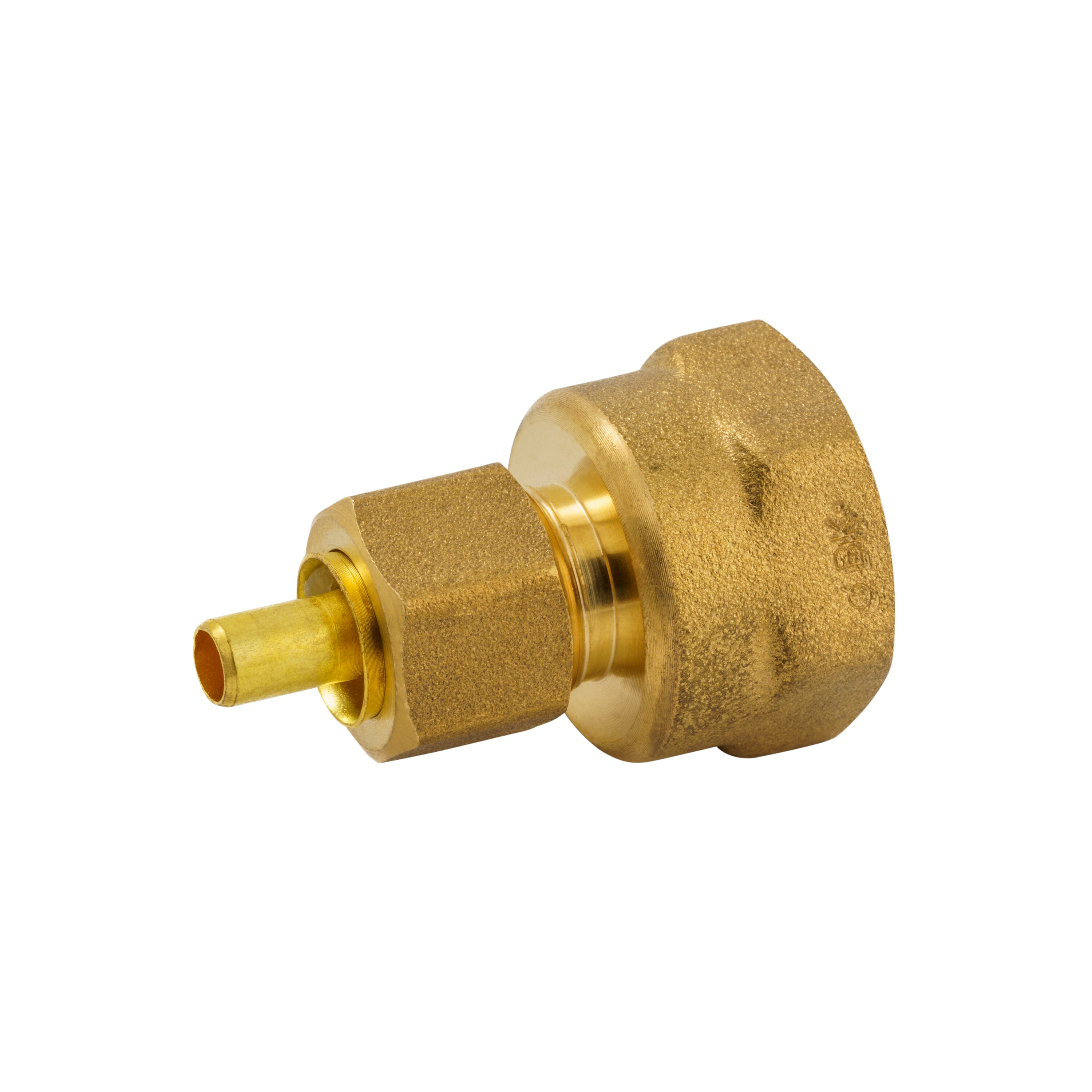 EZ-FLO 1-1/4-in x 1/2-in Compression Coupling Fitting in the Brass