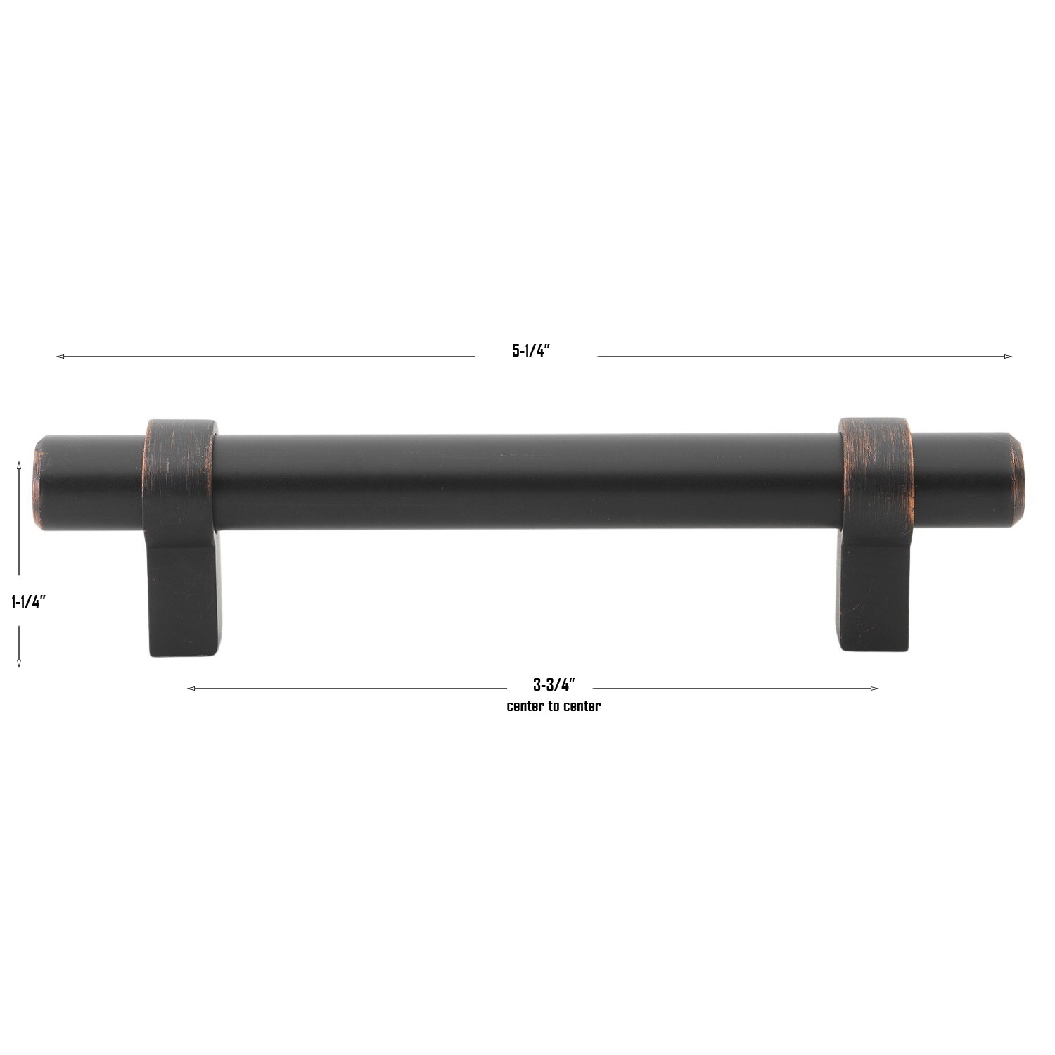 GlideRite Hardware 4006-96-ORB-10 Cabinet-Pulls - View #4
