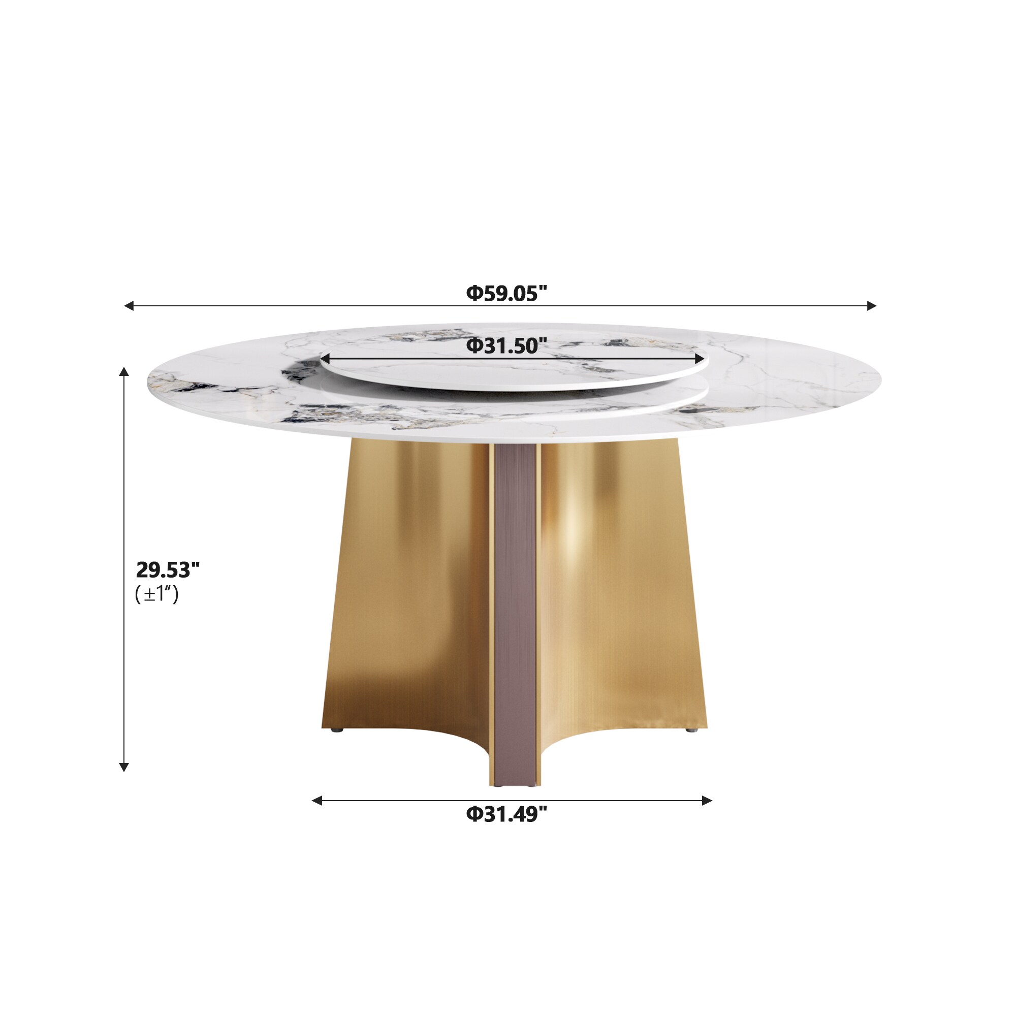 BuotiqHom DH-B-150F80-1G Dining-Tables - View #6