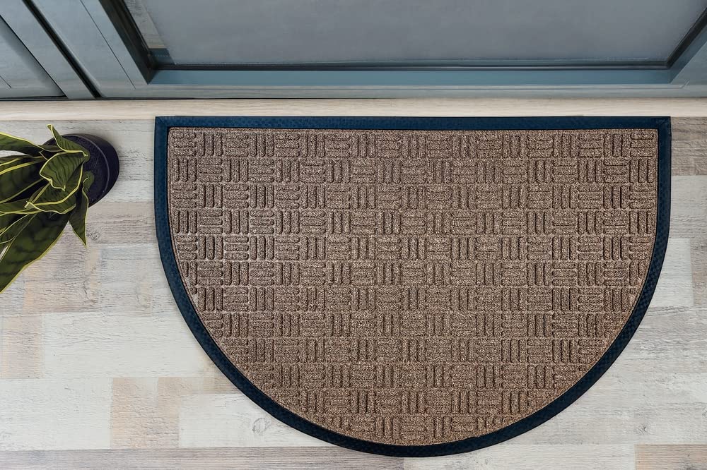 allen + roth 2-ft x 3-ft New Gold Half-round Indoor or Outdoor Door Mat in  the Mats department at