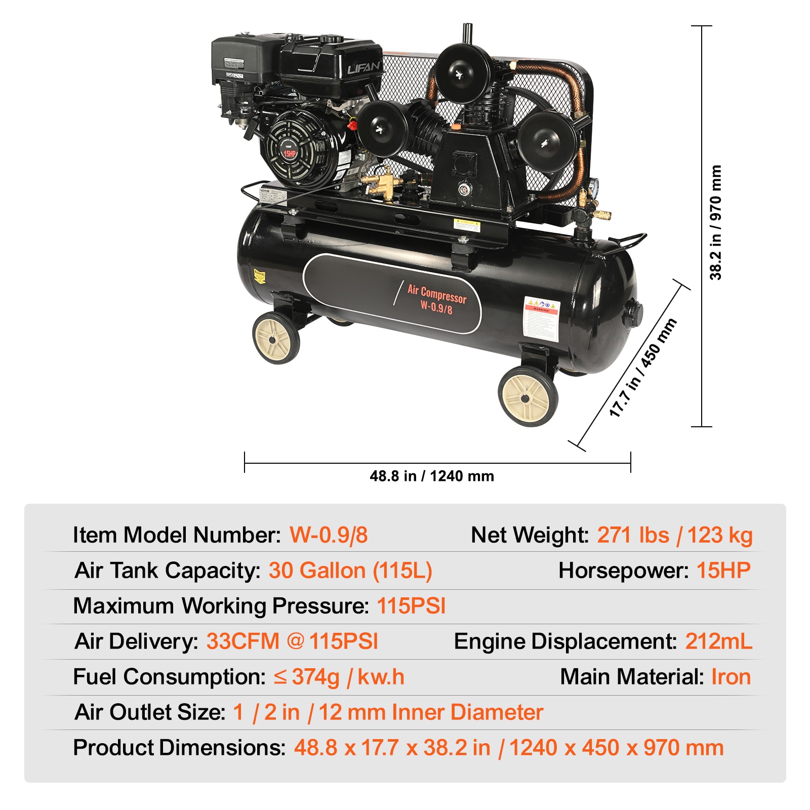 VEVOR SCQYKYJ30JL003533V0 Air-Compressors - View #7