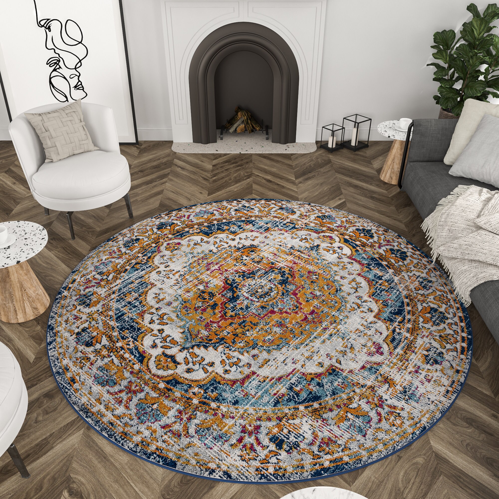 Tayse DIA1304 8RND rugs - View #3