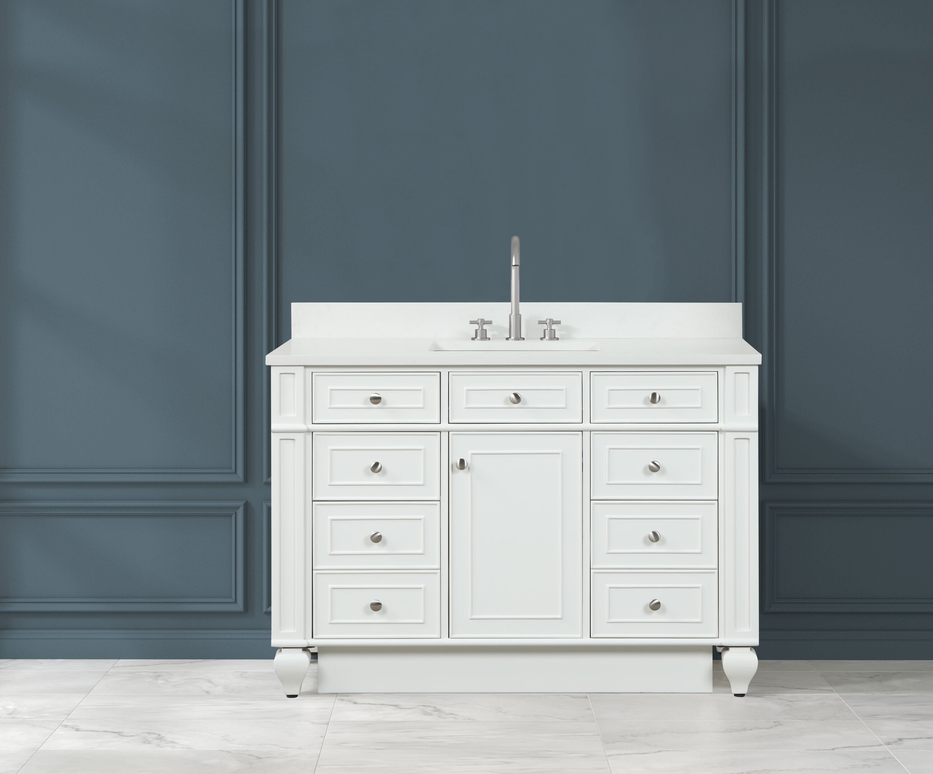 Design Element WN-48-W Bath-Vanity-Combo - View #3