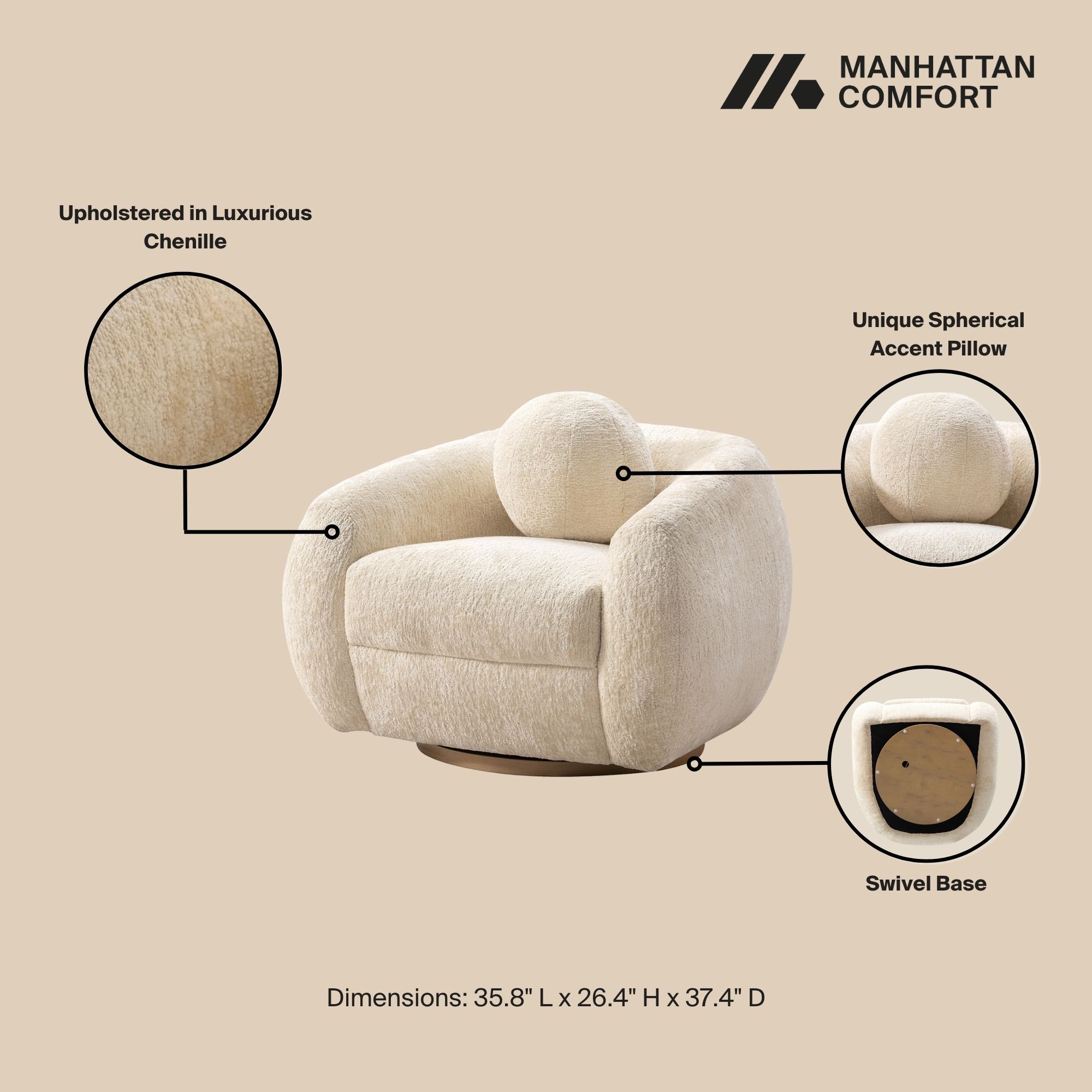 Manhattan Comfort 3-ACSF16-CR Living-Room-Sets - View #4