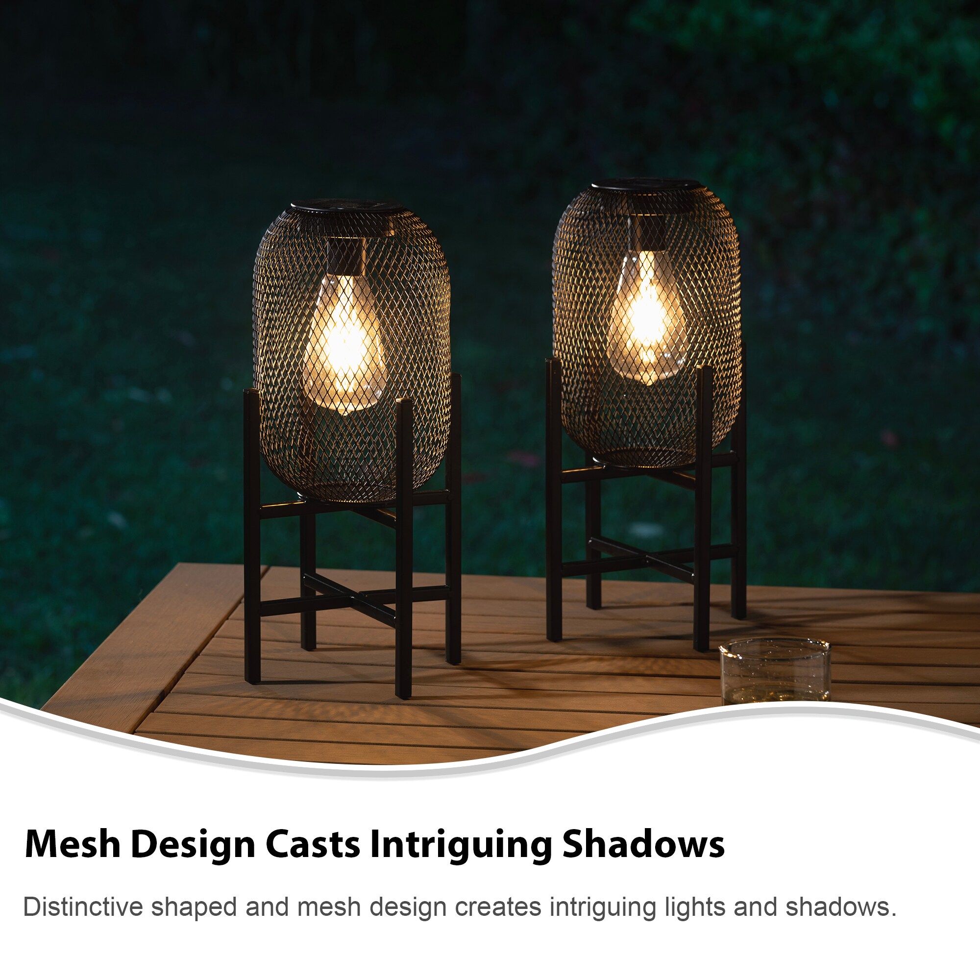 Glitzhome 2023300061 Outdoor-Decorative-Lanterns - View #6