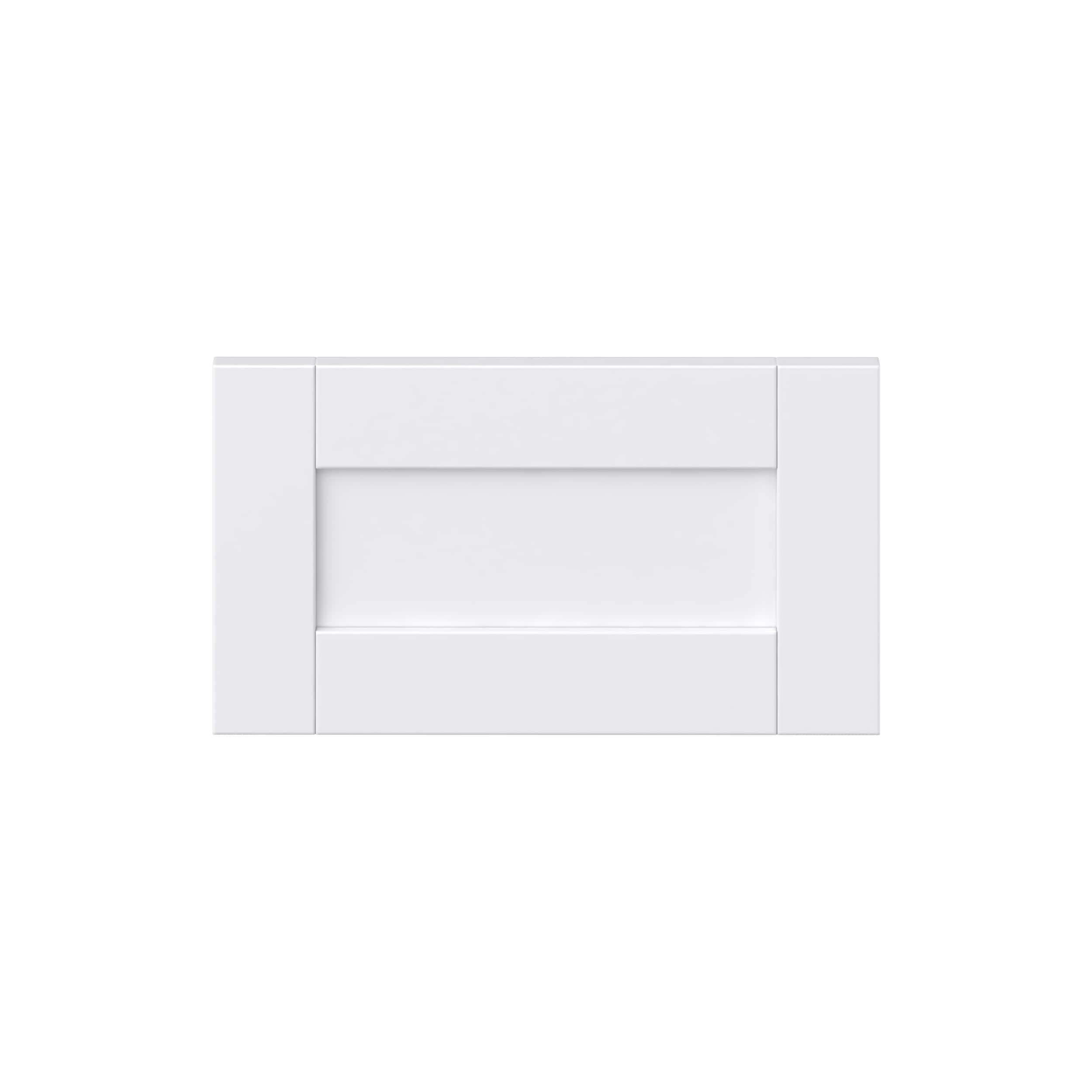 Hugo&Borg DSDF1810-RM Rosemont 18-in W x 10-in H Glacier White Laminate Shaker Base cabinet drawer fronts (Fits 18-in base box )