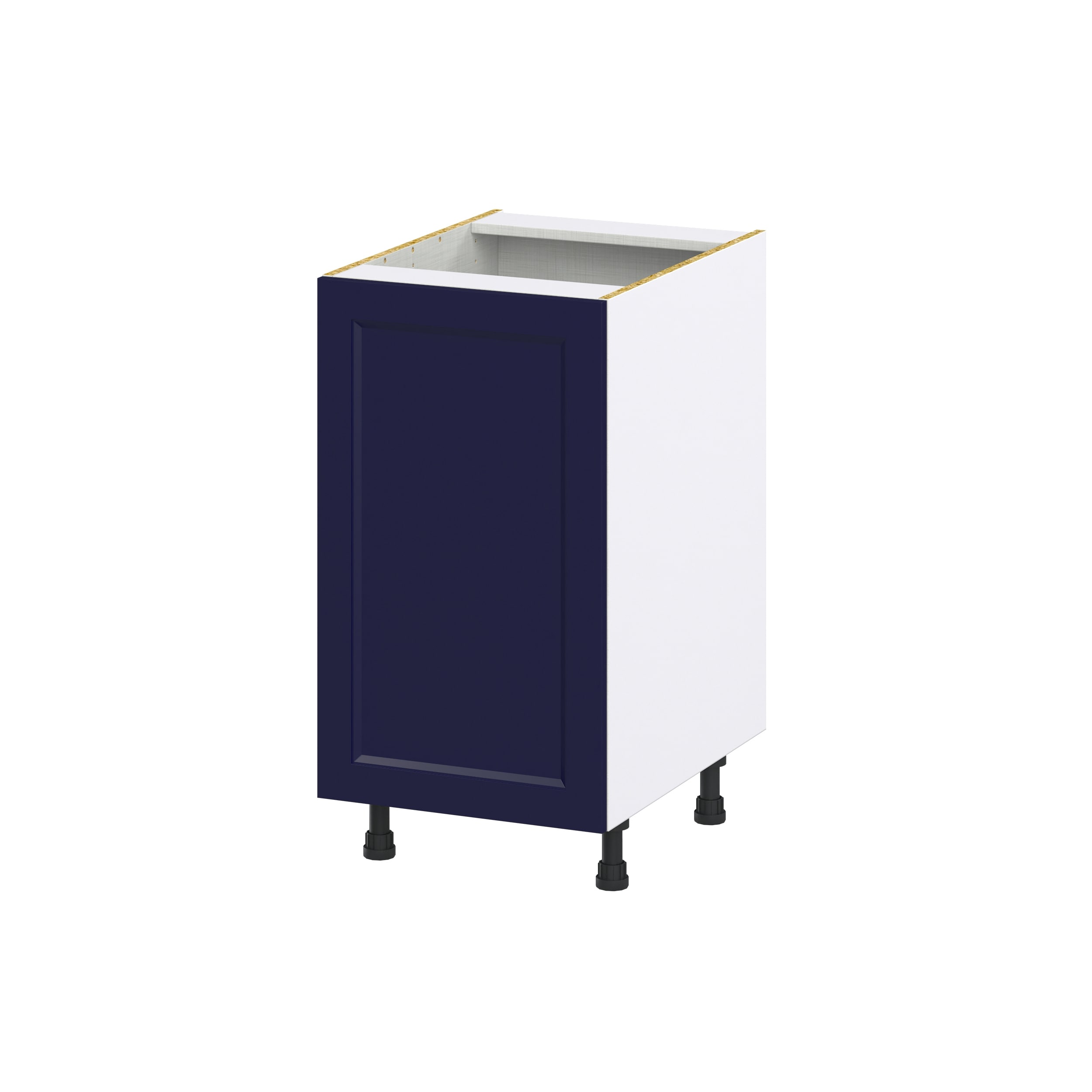 Hugo&Borg Lorette 18-in W x 34.5-in H x 21-in D Navy Blue Base Fully Assembled Cabinet (Recessed Panel Shaker Door Style)