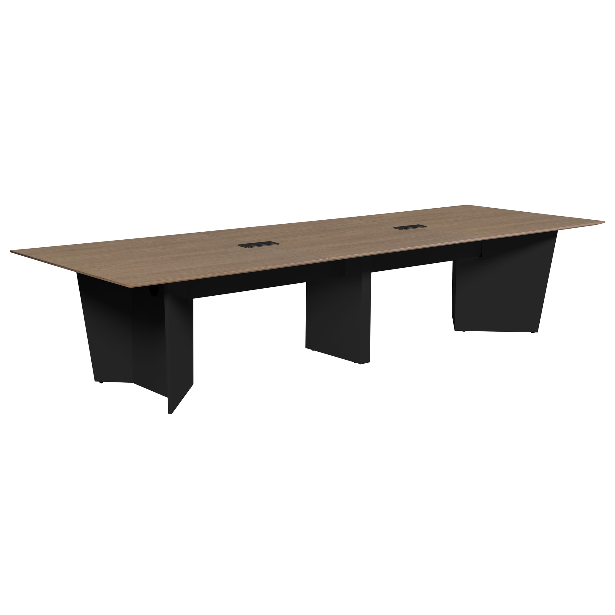 Regency Array Brown 12 -Person Conference table ( 144-in W x 29-in H ...