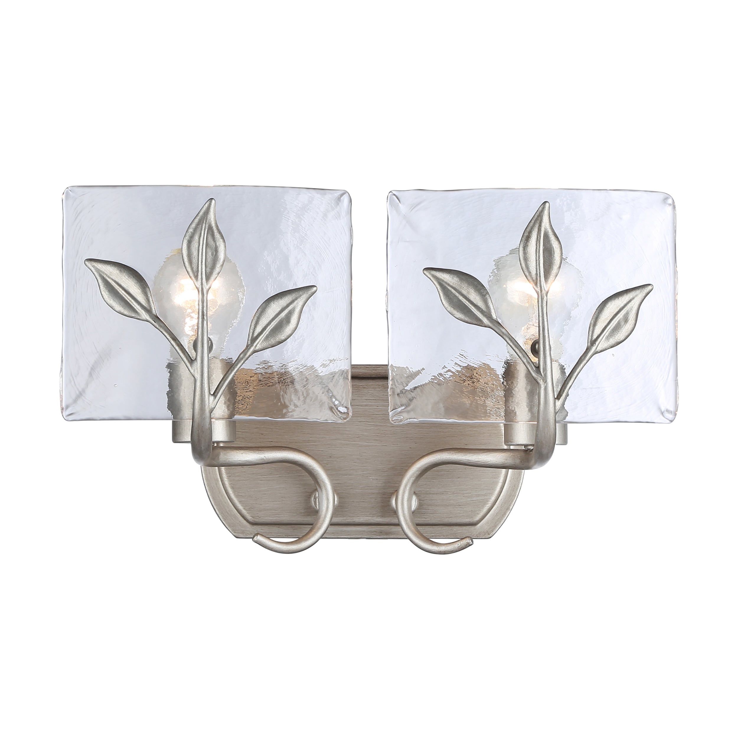 Golden Lighting 3160-BA2 PS-HWG Calla 7-in 2 -Light Chrome Transitional Vanity light