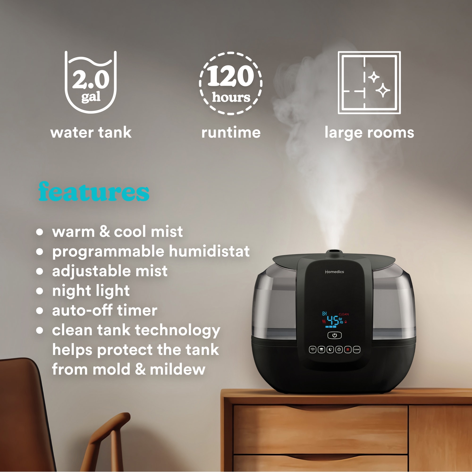 HOMEDICS UHE-WMTF355-BK t040290 - View #8