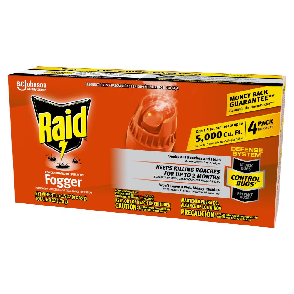Raid 1.5-oz Deep Reach Fumigator Fogger (4-Pack) at
