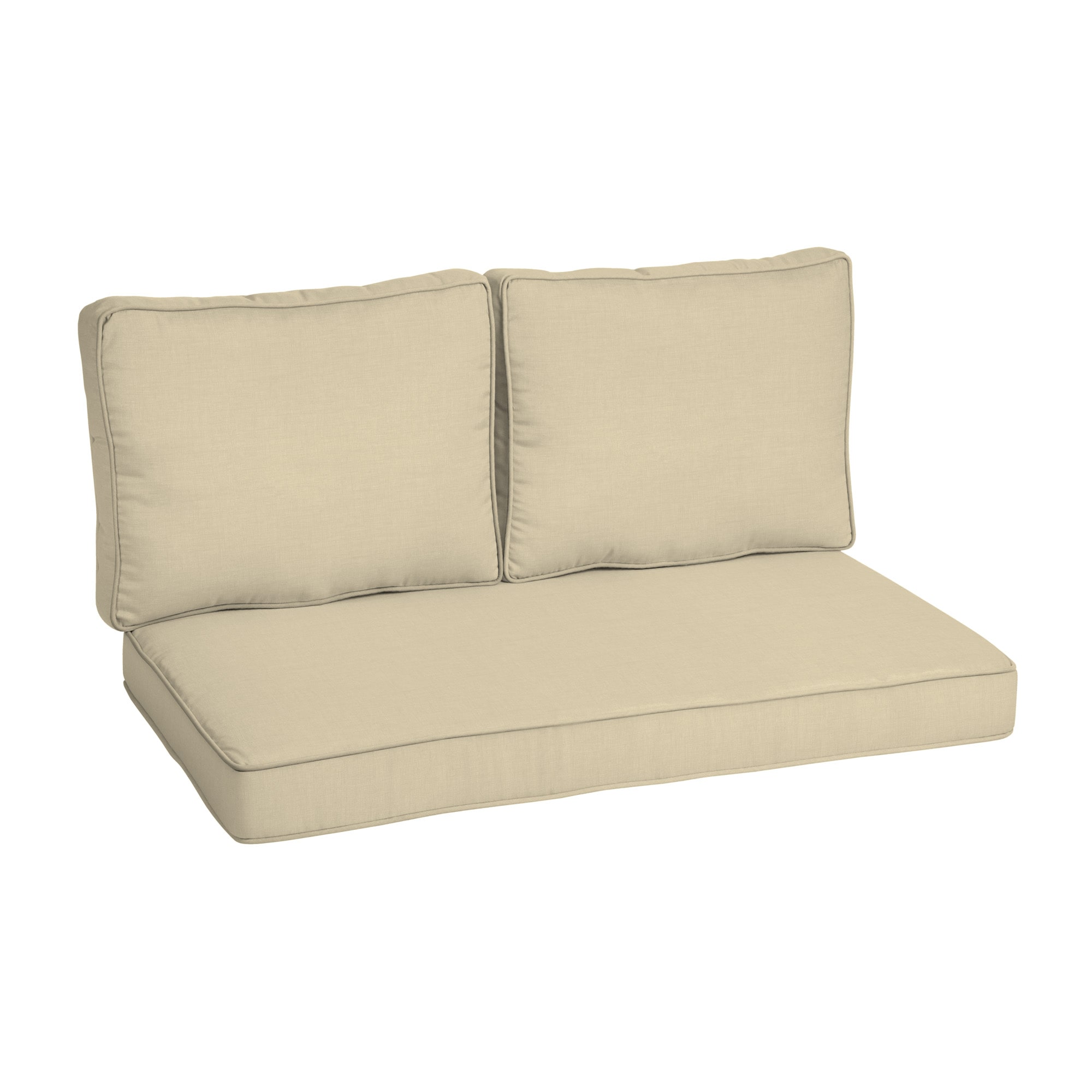 ARDEN TH1AL07B-D9Z1 26-in x 46-in Tan Leala Patio loveseat cushion