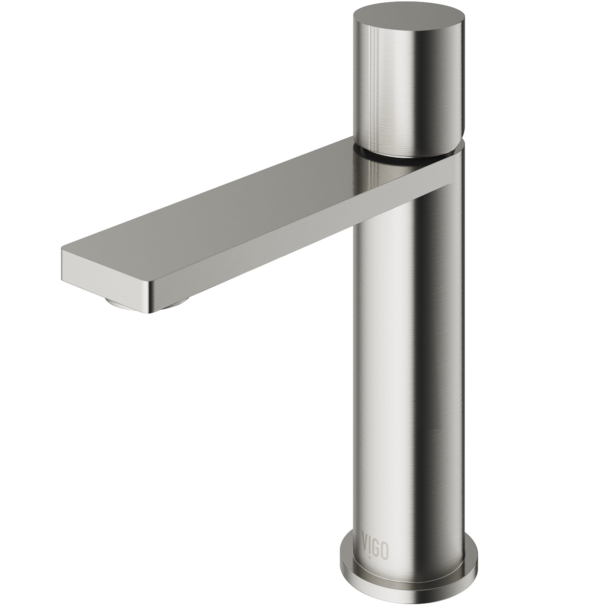 VIGO VG01045BN Halsey Brushed Nickel Single hole 1-handle WaterSense High-arc Commercial/Residential Handle Bathroom Sink Faucet