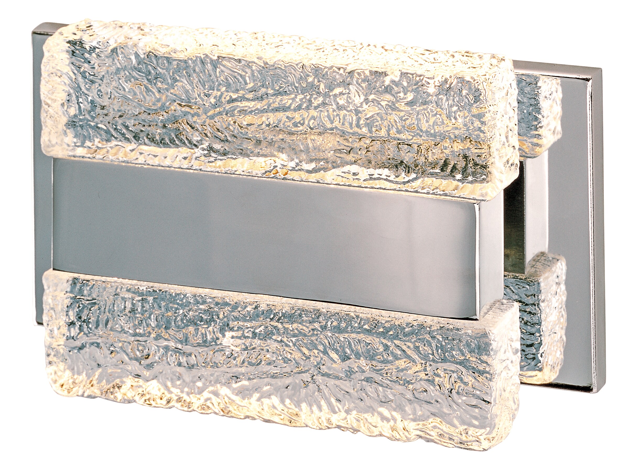 Maxim Lighting 39621IBPC Ice 9-Inches 2 -Light Polished Chrome Integrated LED Modern/contemporary Vanity light