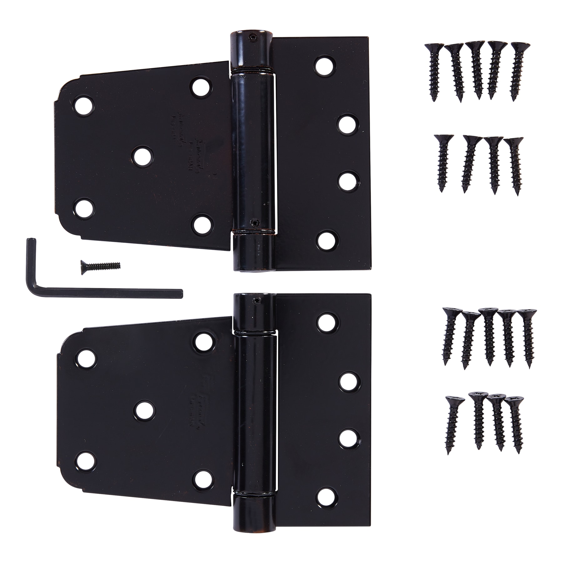 National Hardware N342-592 2 -Pack 3-1/2-in Black Gate hinge