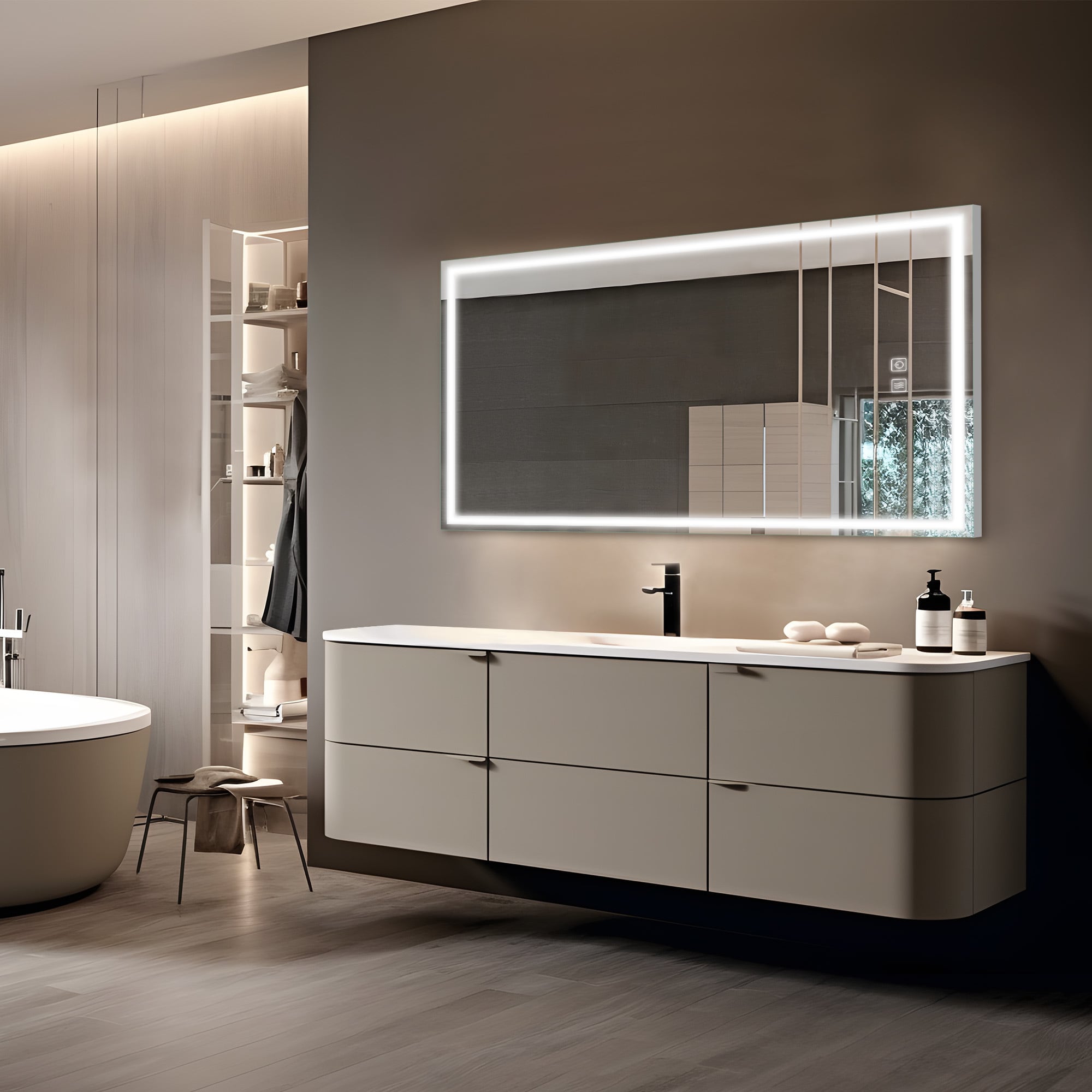 Dovelina LS-A-MR03094 Framed-Bath-Mirrors - View #2
