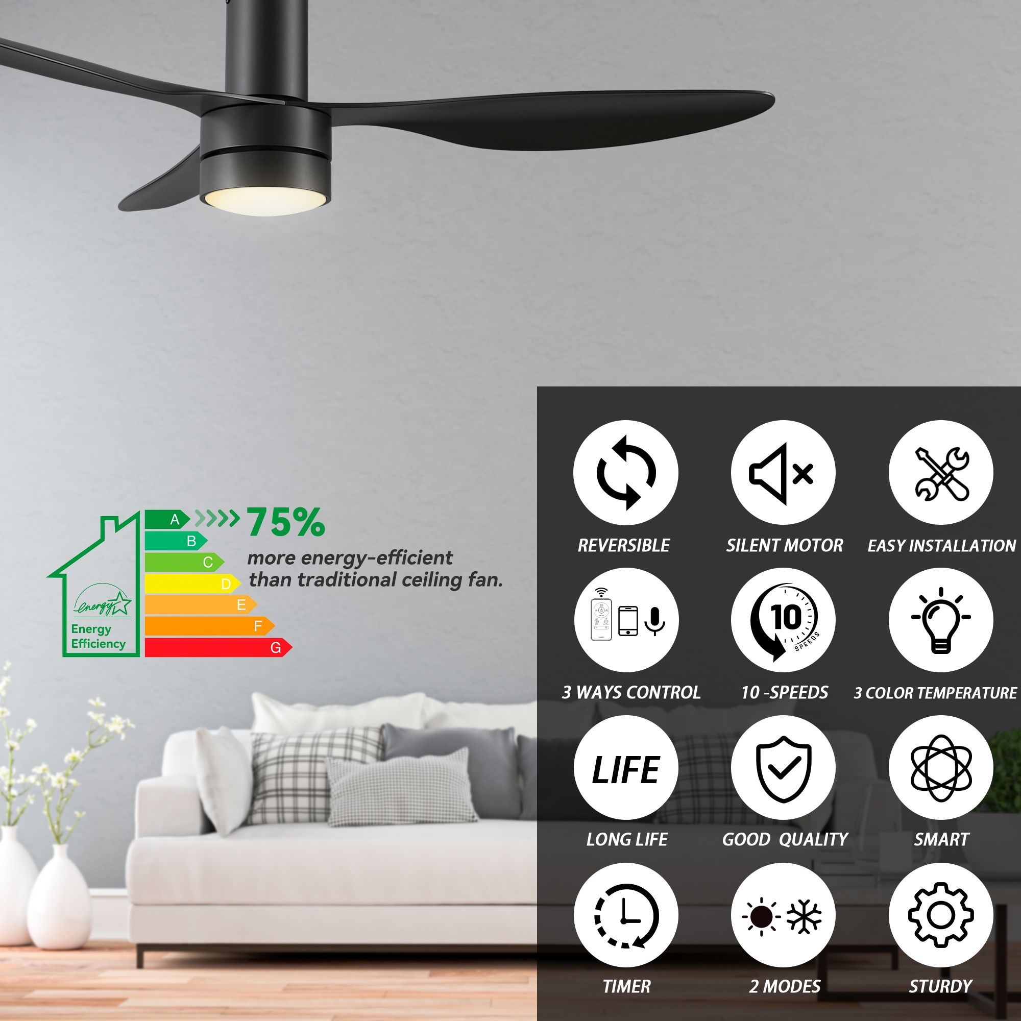 CARRO USA LS523N4-L11-B2-1-FM Ceiling-Fans - View #4