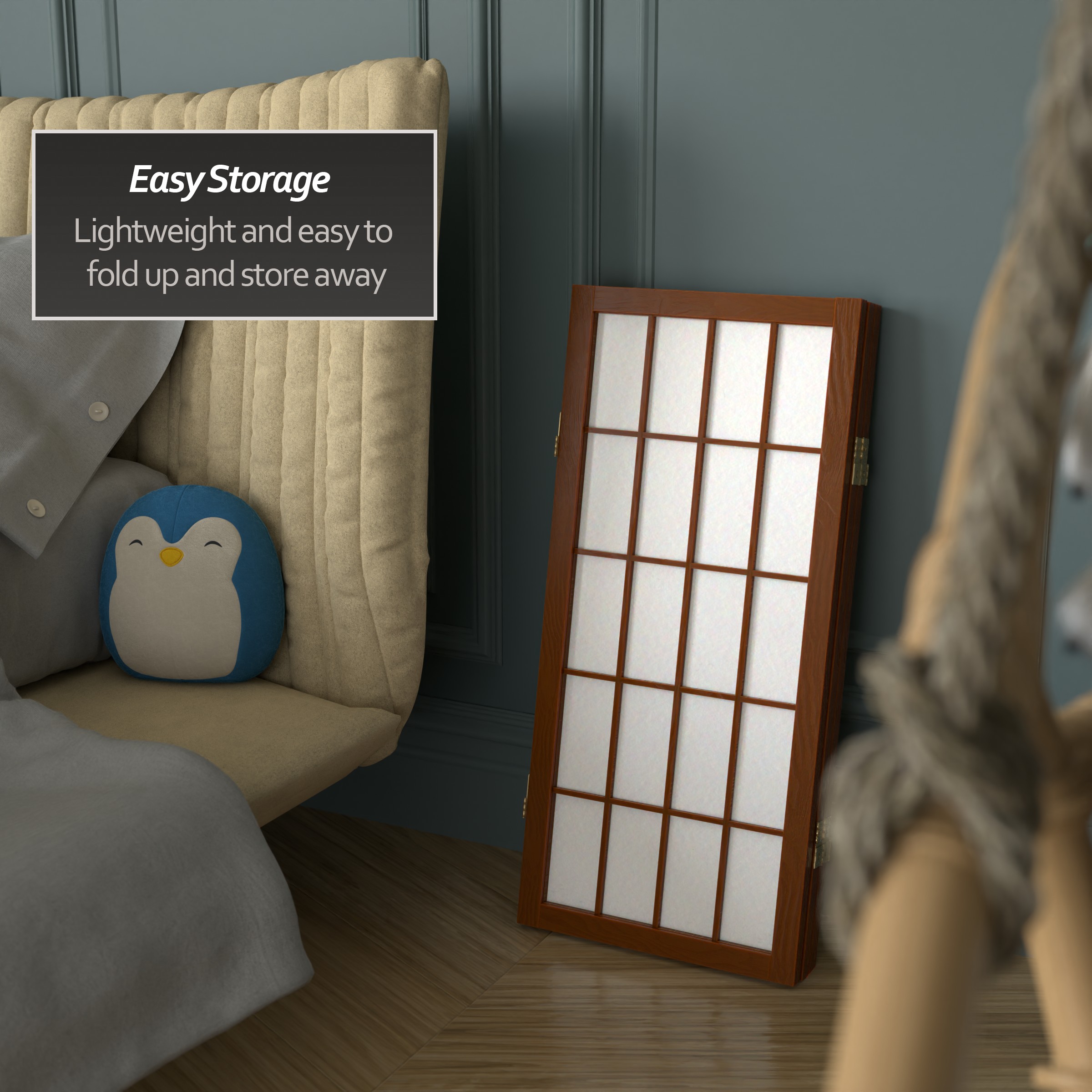 Oriental Furniture WP24-WAL-3P Indoor-Privacy-Screens - View #6