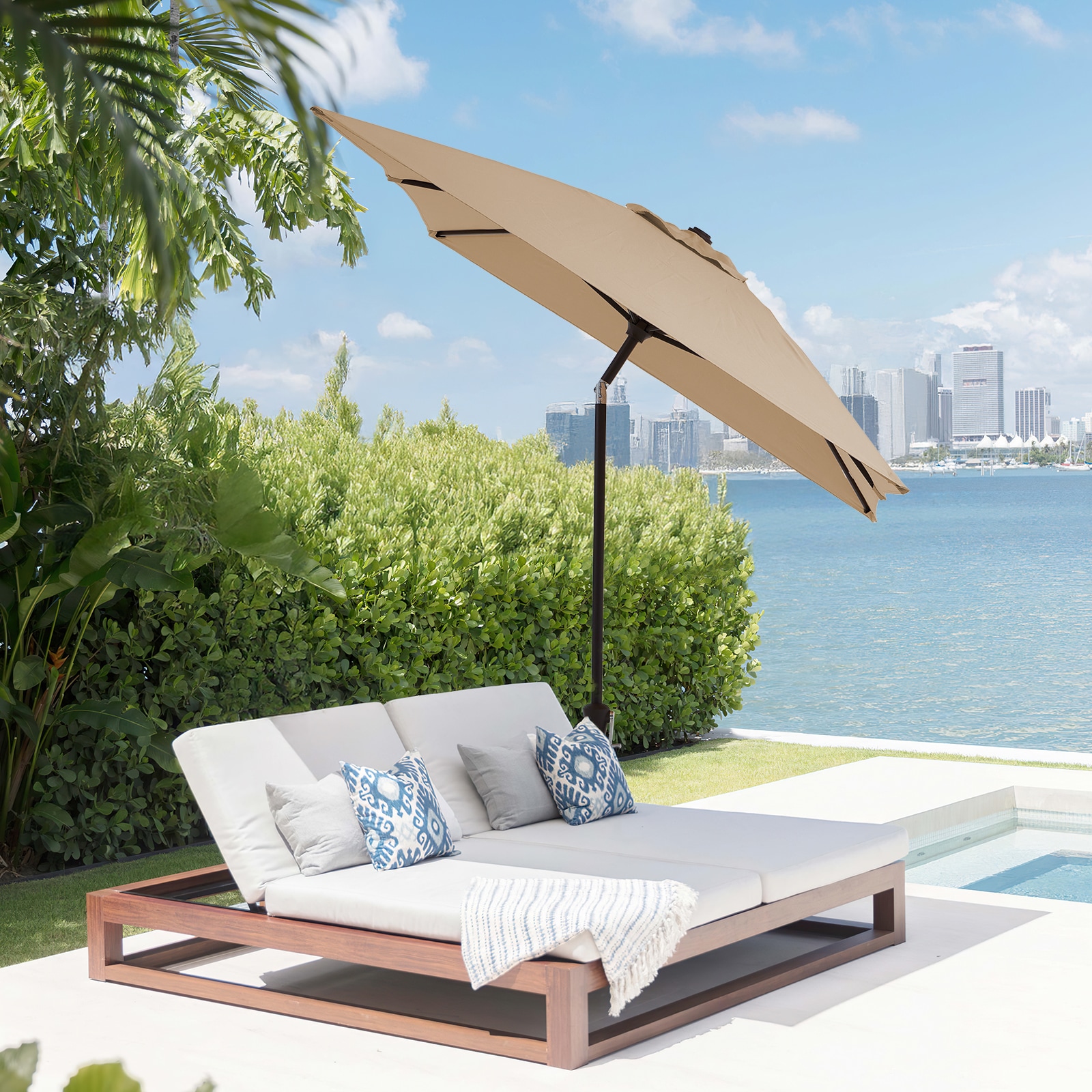 JEAREY JE-QTZZS-6.5X10FT-BE Umbrellas-2 - View #2