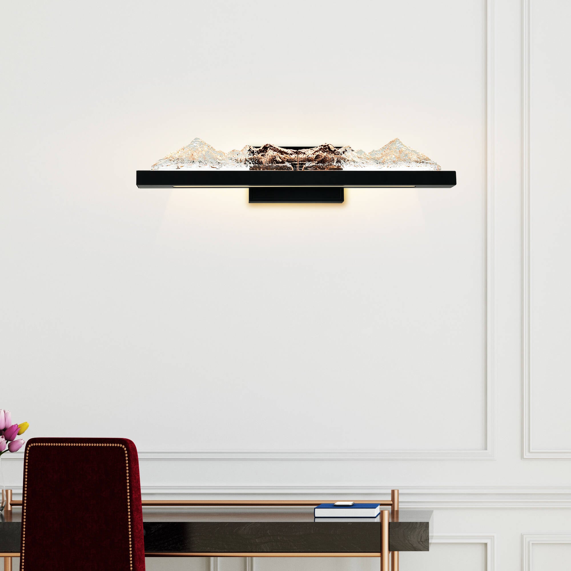CWI Lighting 1601W26-101 Himalayas 26-in 1 -Light Multiple finishes Black Integrated LED Modern/contemporary Vanity light