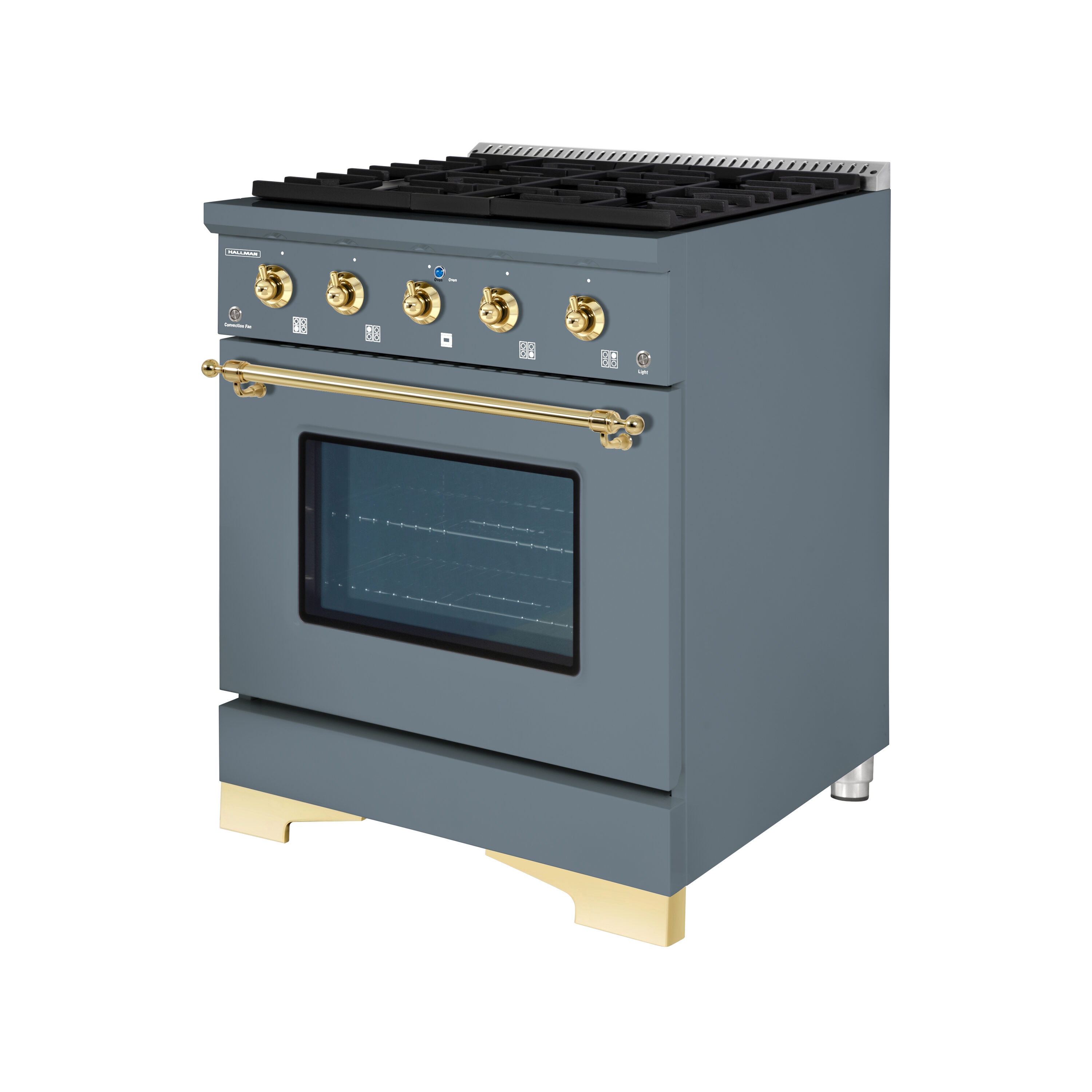 Hallman HCLRG30BSGR Freestanding-Gas-Ranges - View #2