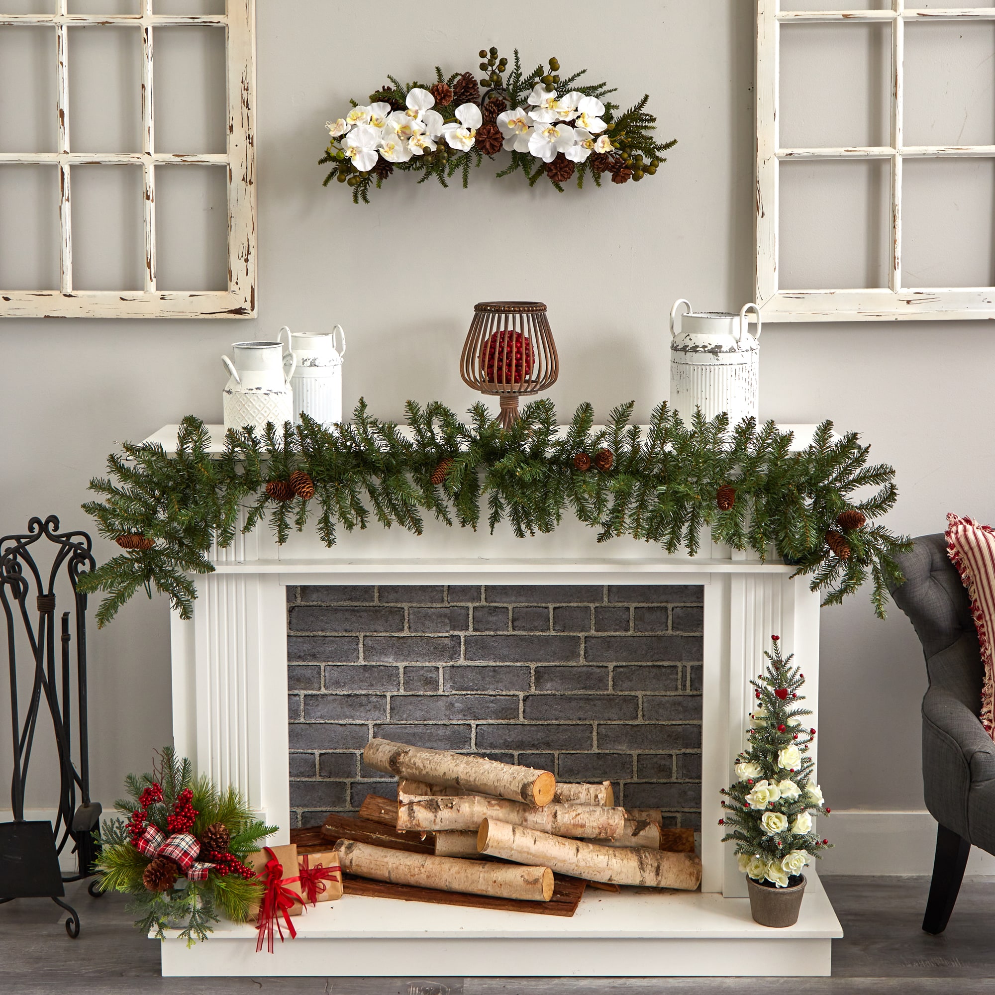 Nearly Natural 4946 Artificial-Christmas-Wreaths - View #3