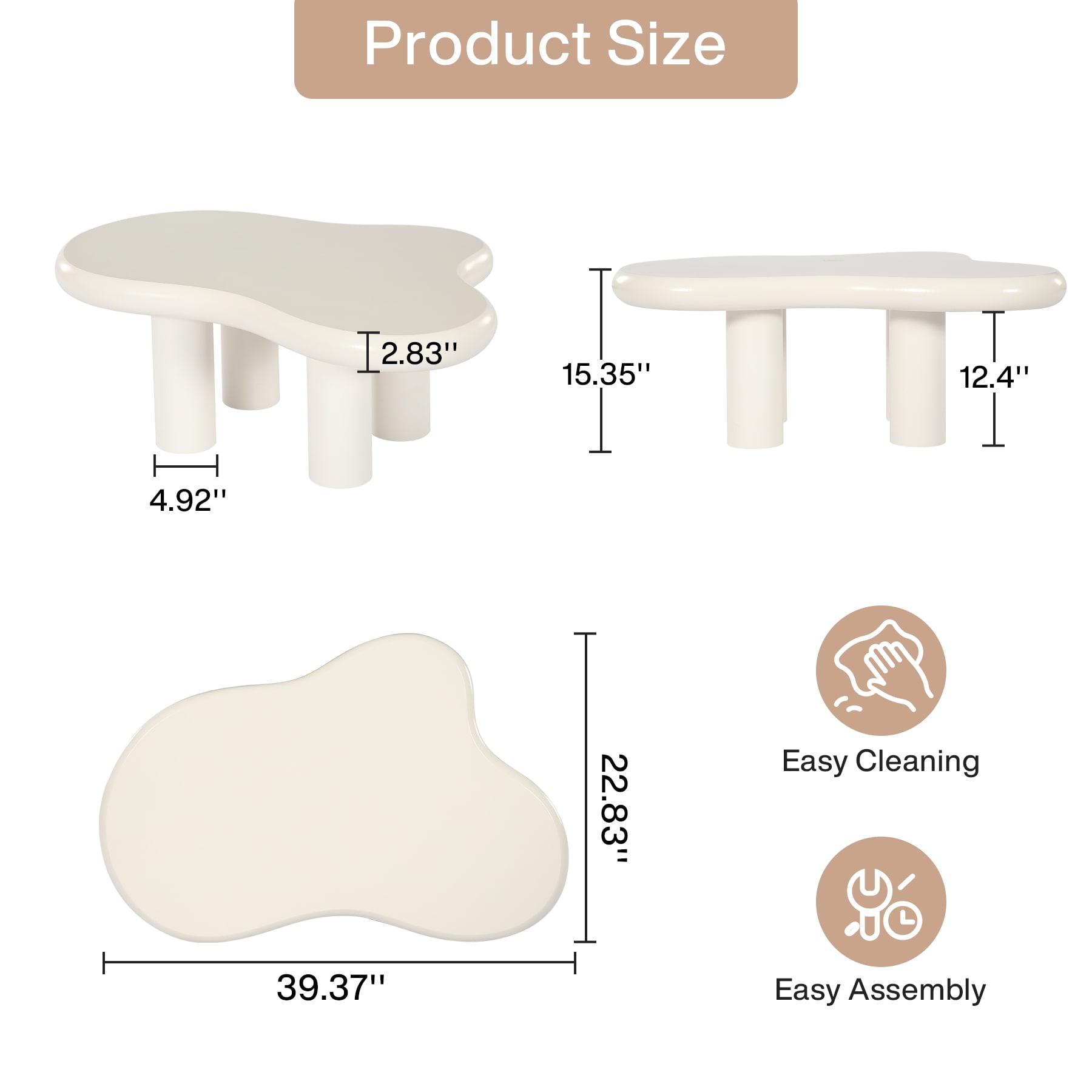 Tribesigns LWFD-NY168X Coffee-Tables - View #5
